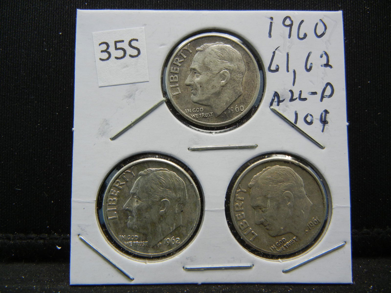 1960, 61, 62 All-D Roosevelt Dimes (1 of 4)