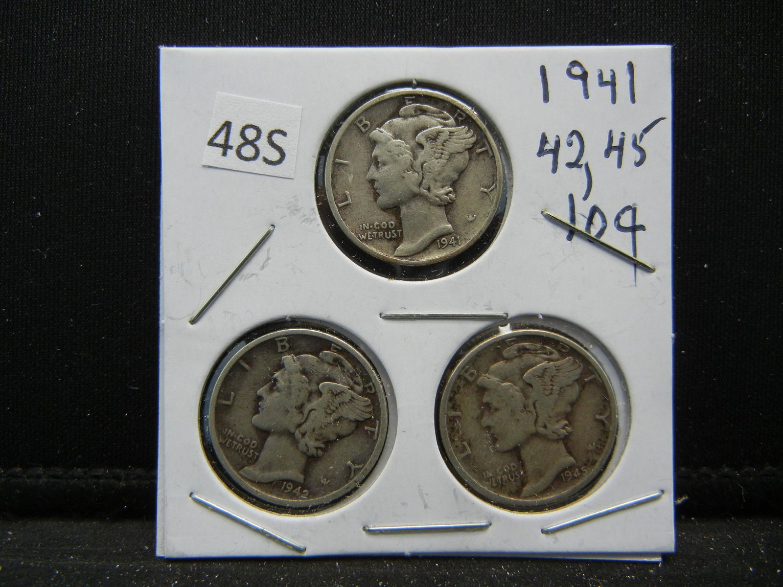 1941, 42, 45 Mercury Dimes (1 of 4)