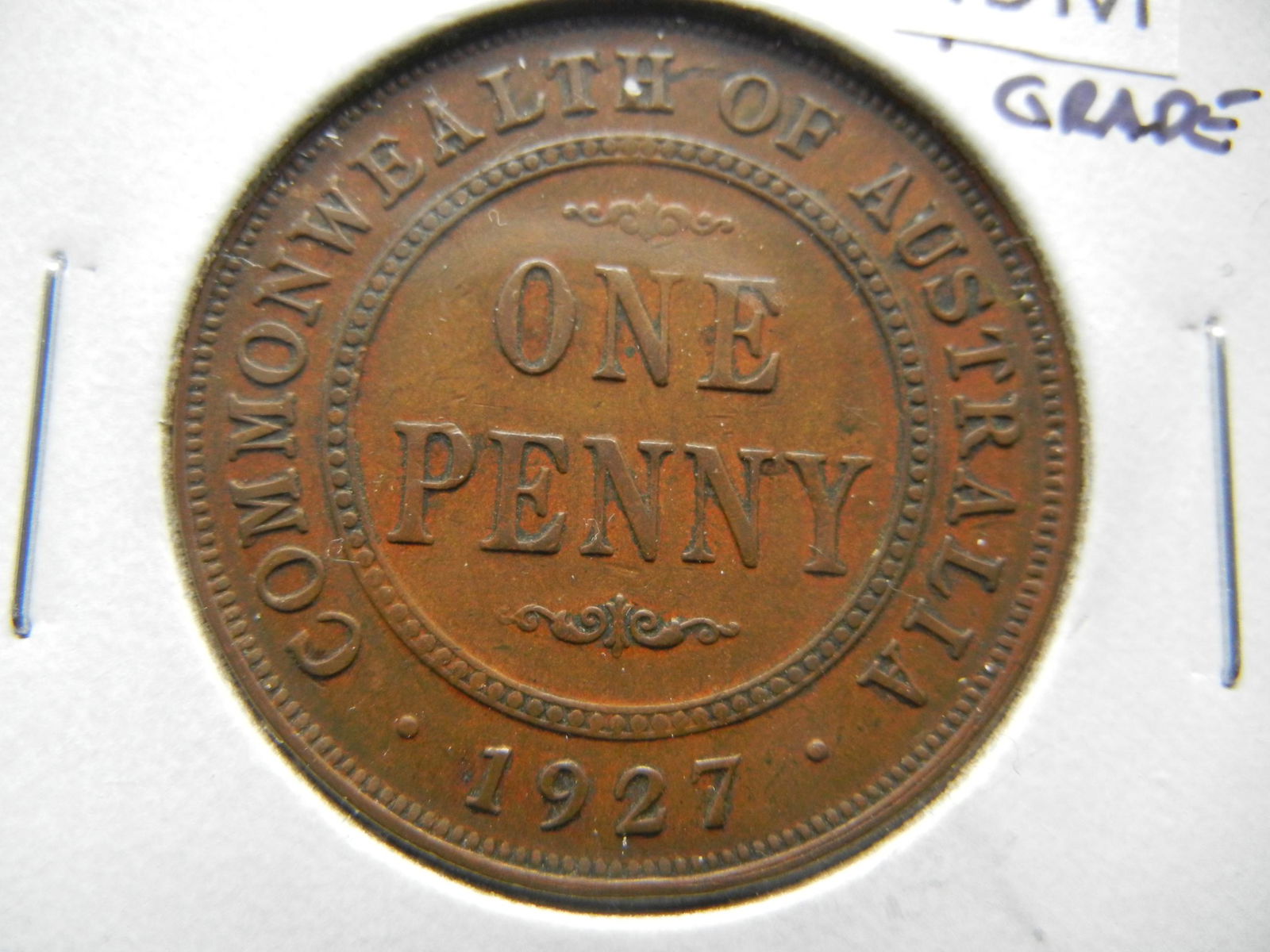 1927 Australia 1 Penny. Nice Coin (1 of 3)