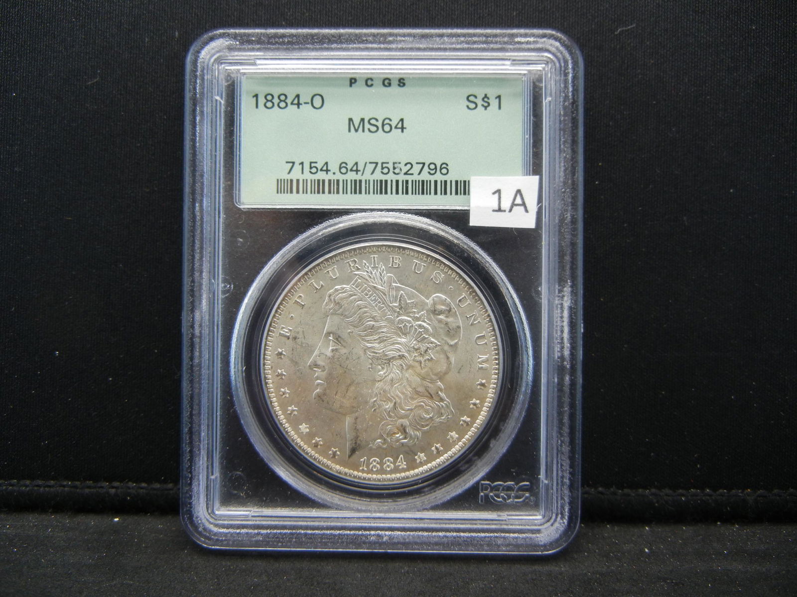 PCGS MS64+ 1884-O US Morgan Silver Dollar $1