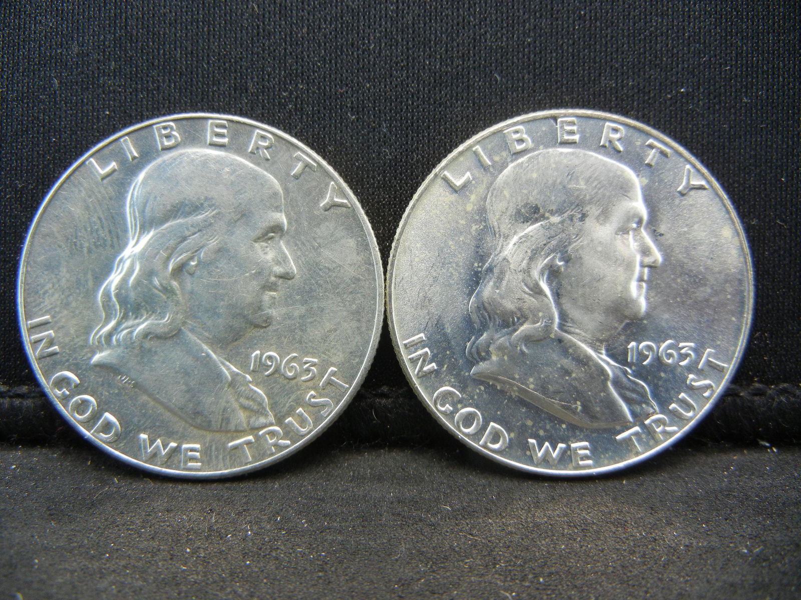 1963-P,D Franklin Half Dollars (1 of 2)