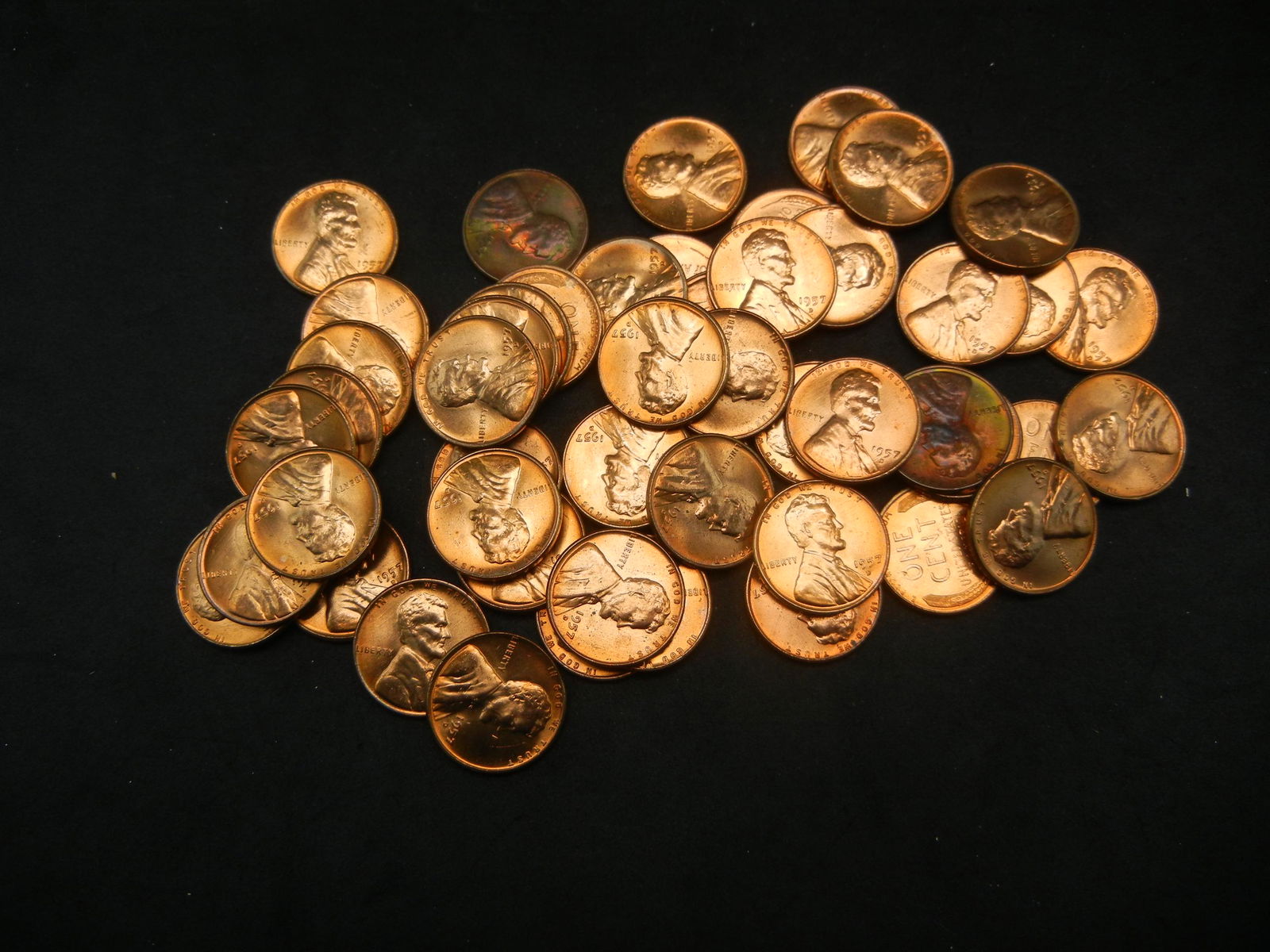 50 Mixed Date Lincoln Wheat Cents (1 of 3)