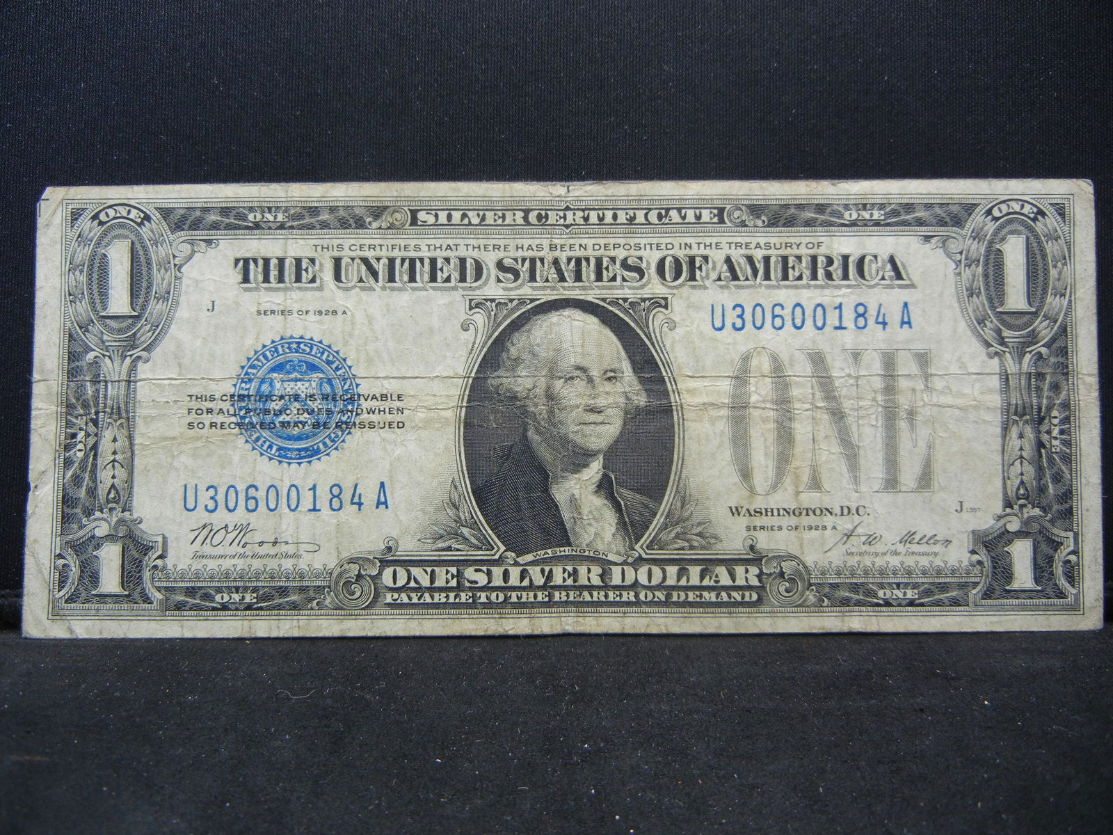 1928-A $1 US Silver Certificate Funny Back (1 of 3)