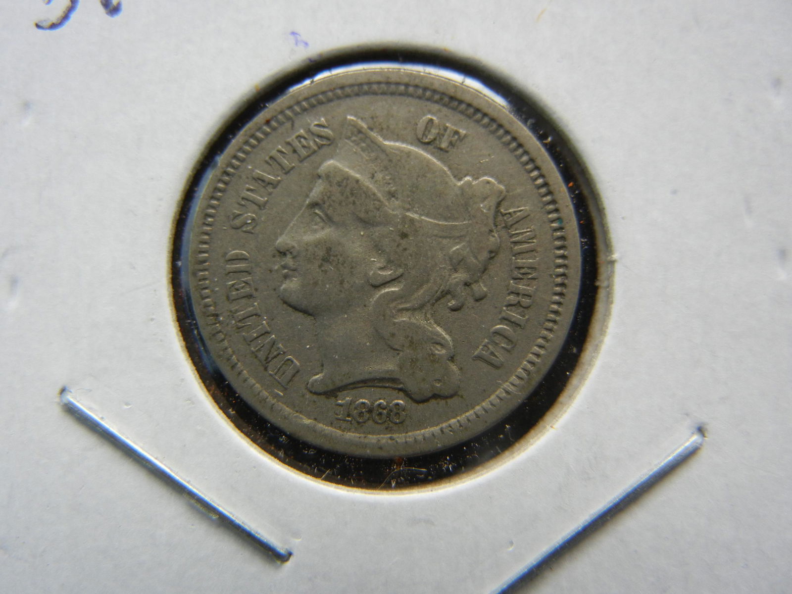 1868 Three Cent Nickel (1 of 3)