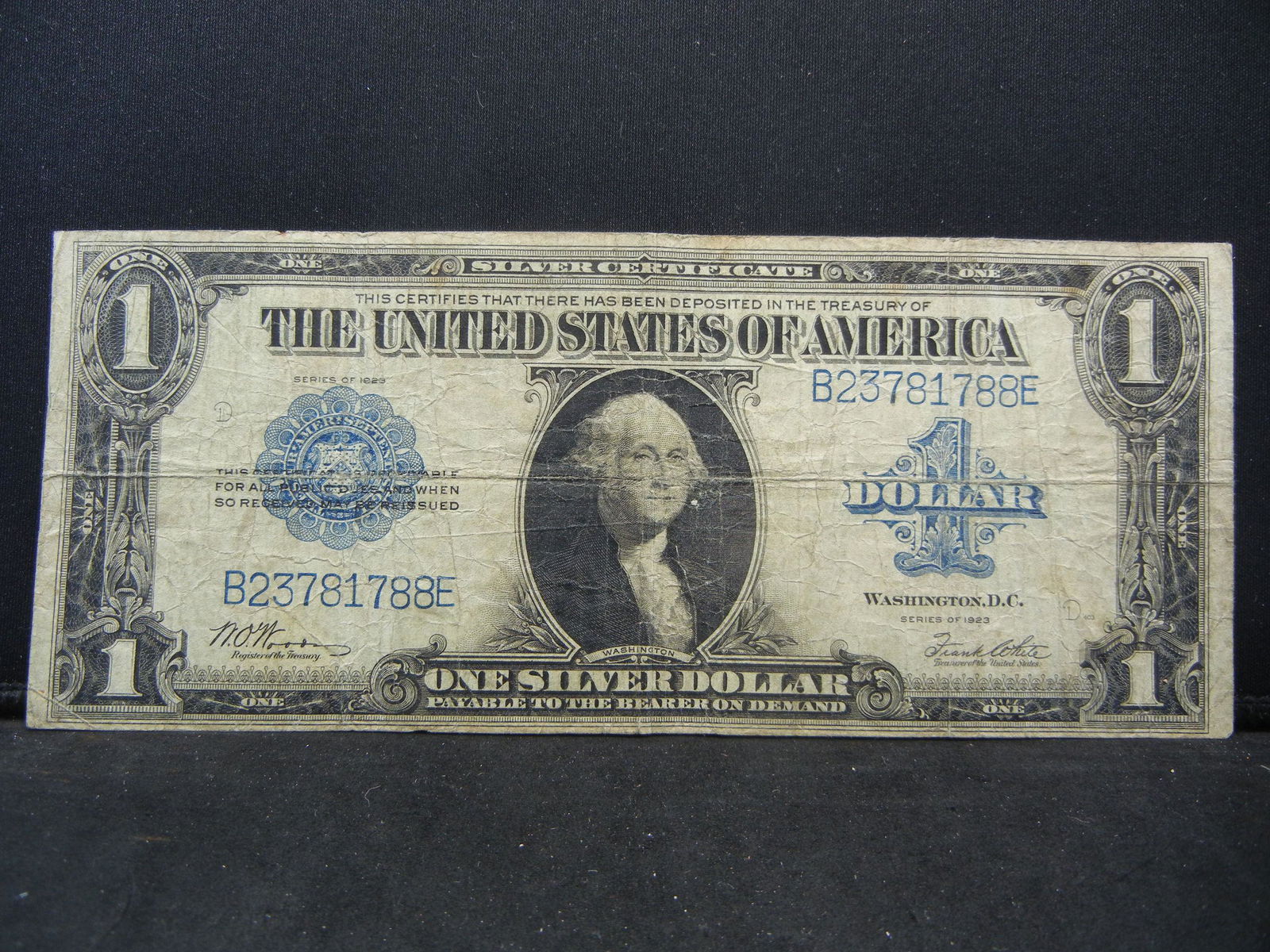1923 $1 US Silver Certificate. Horse Blanket (1 of 3)