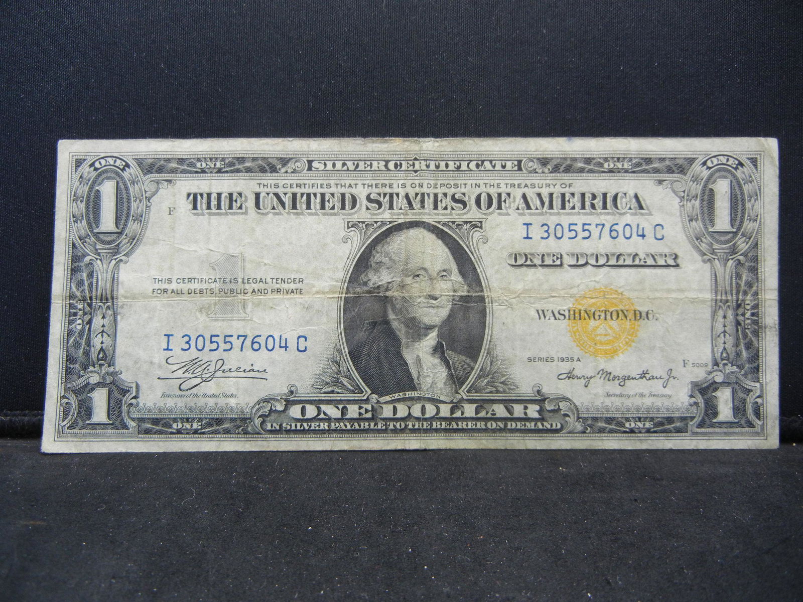 1935-A $1 US Silver Certificate. Golden Seal (1 of 3)