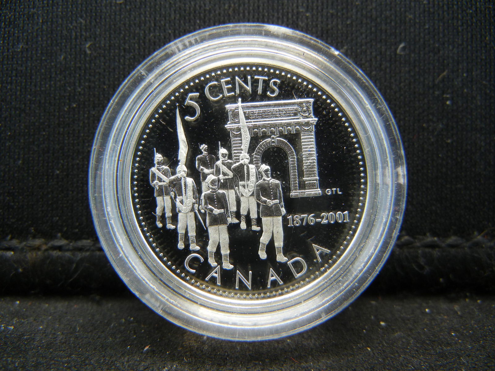 2001 Canada Military College.925 Silver Proof Nickel (1 of 2)