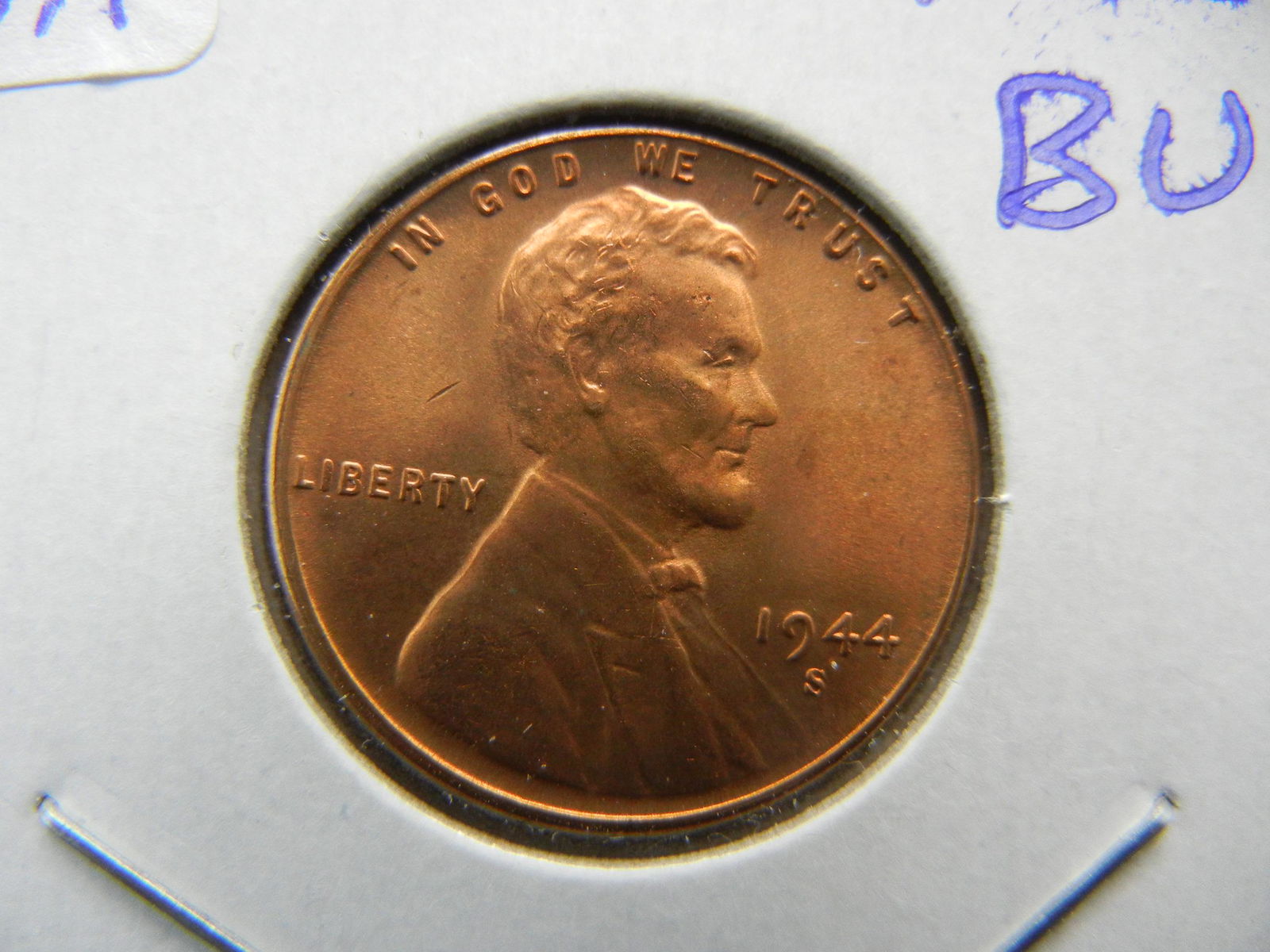 1944-S Lincoln Cent. Gem Red. Nice Coin (1 of 3)