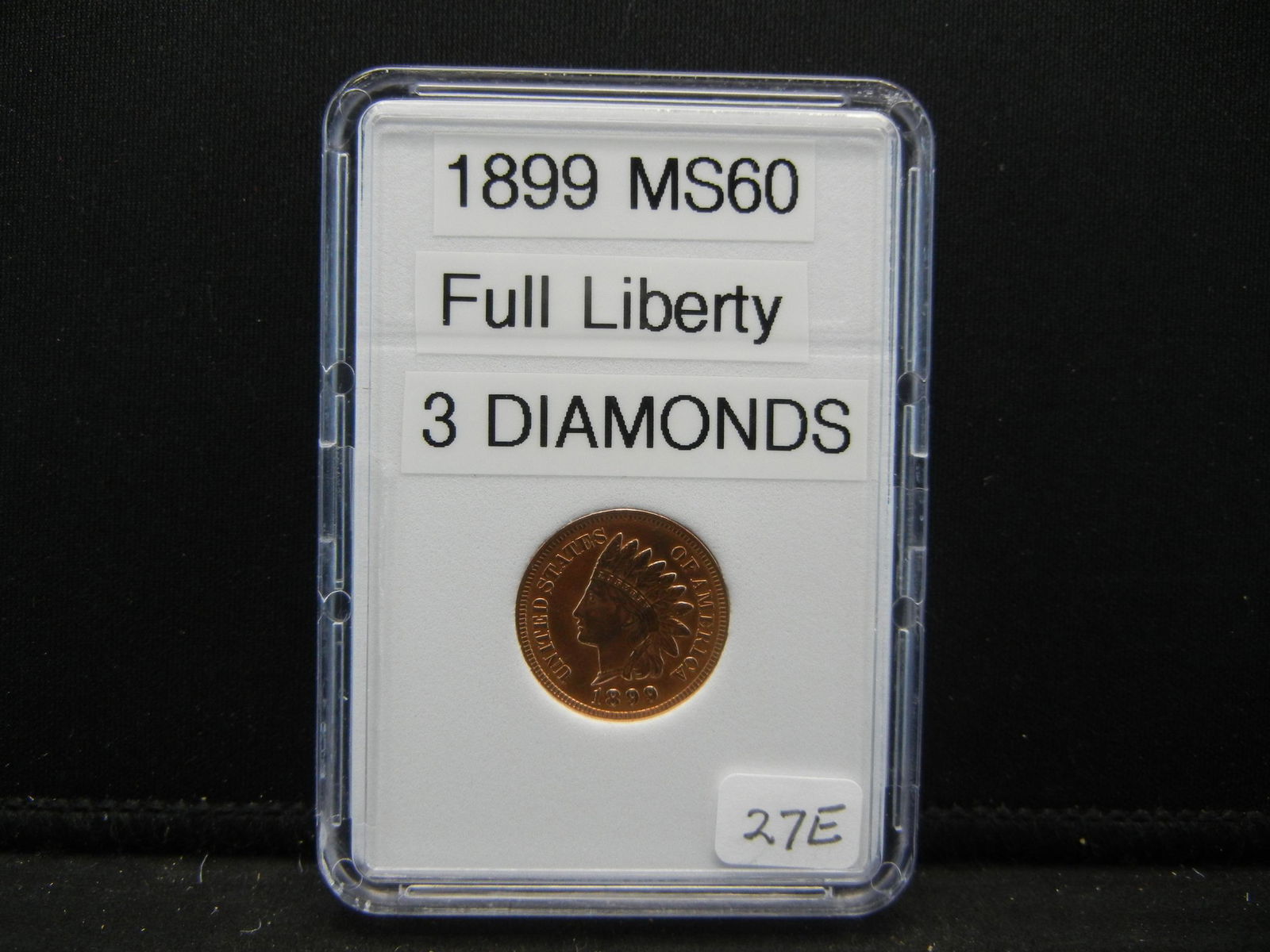 1899 Indian Head Cent, Full Liberty, 3 Diamonds (1 of 4)