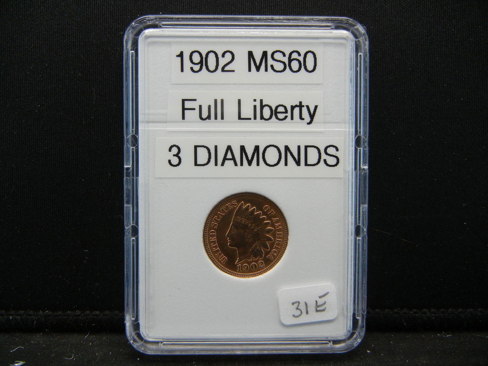 1902 Indian Head Cent, Full liberty 3 Diamonds (1 of 4)