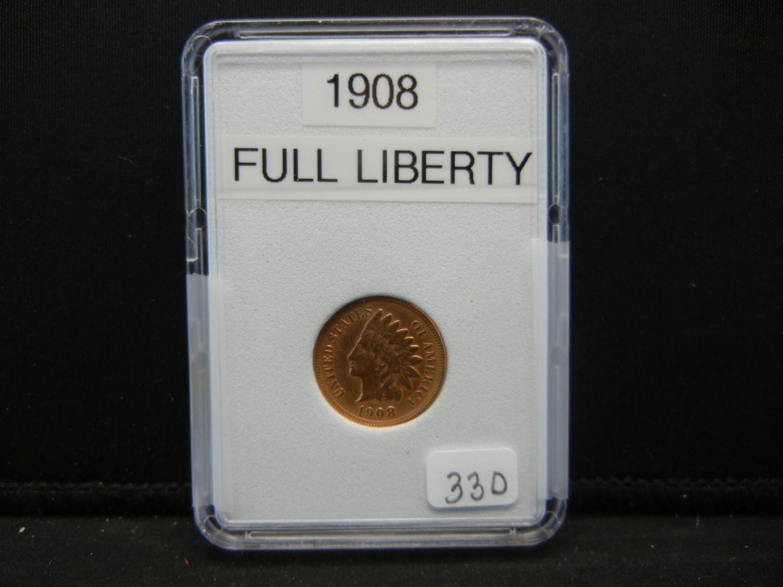 1908 Indian Head Cent, Full Liberty (1 of 4)
