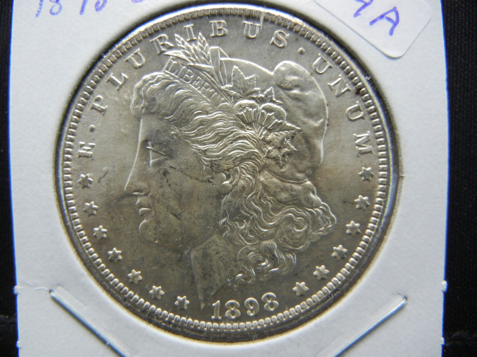 1898-O Morgan Silver Dollar. Nice White, Lustrous Coin. (1 of 3)