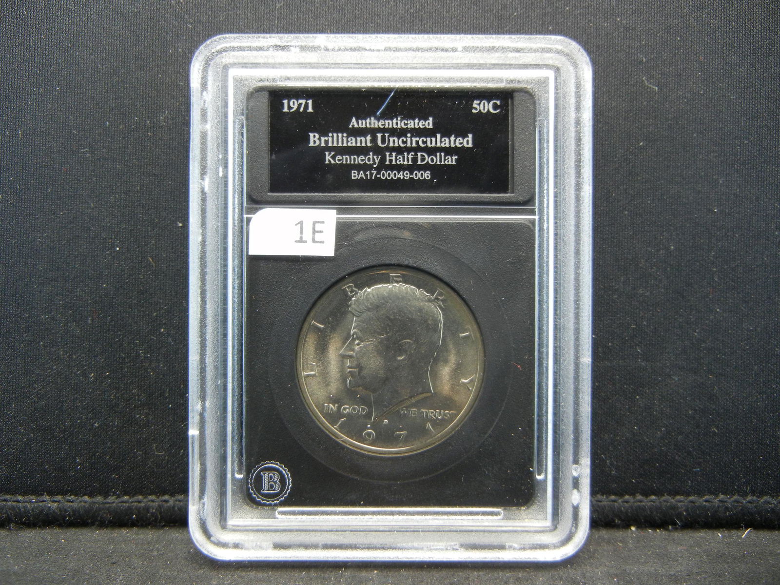 1971 BU Kennedy Half Dollar in Slab (1 of 4)