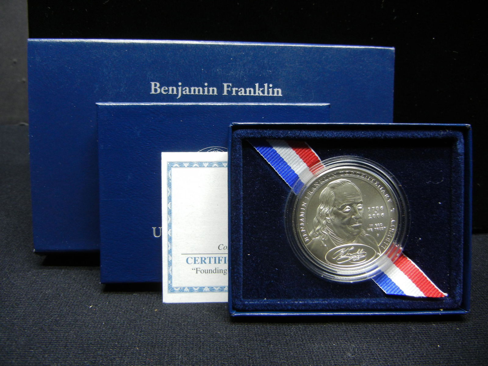 2006 US Mint Benjamin Franklin Commemorative Coin - 90% (1 of 4)