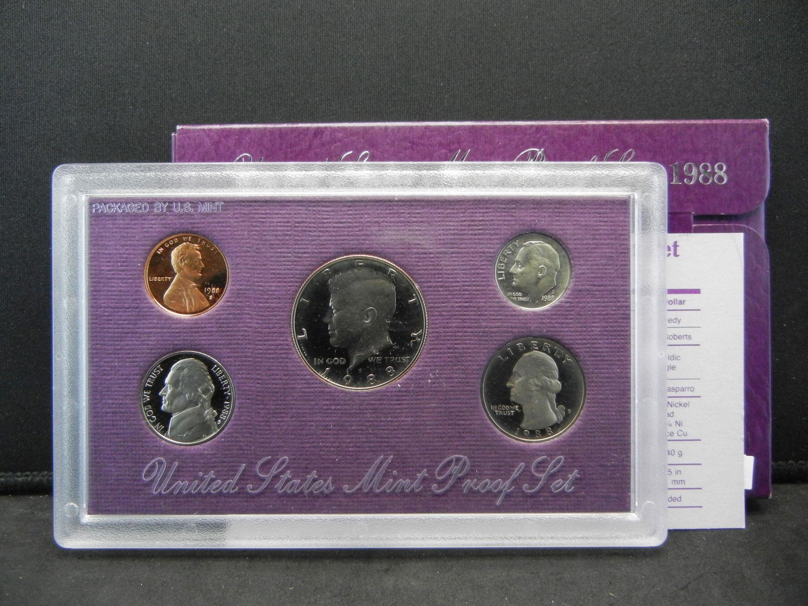 1988 US Mint Proof Set - 5 Deep Cameo GEMS (1 of 4)