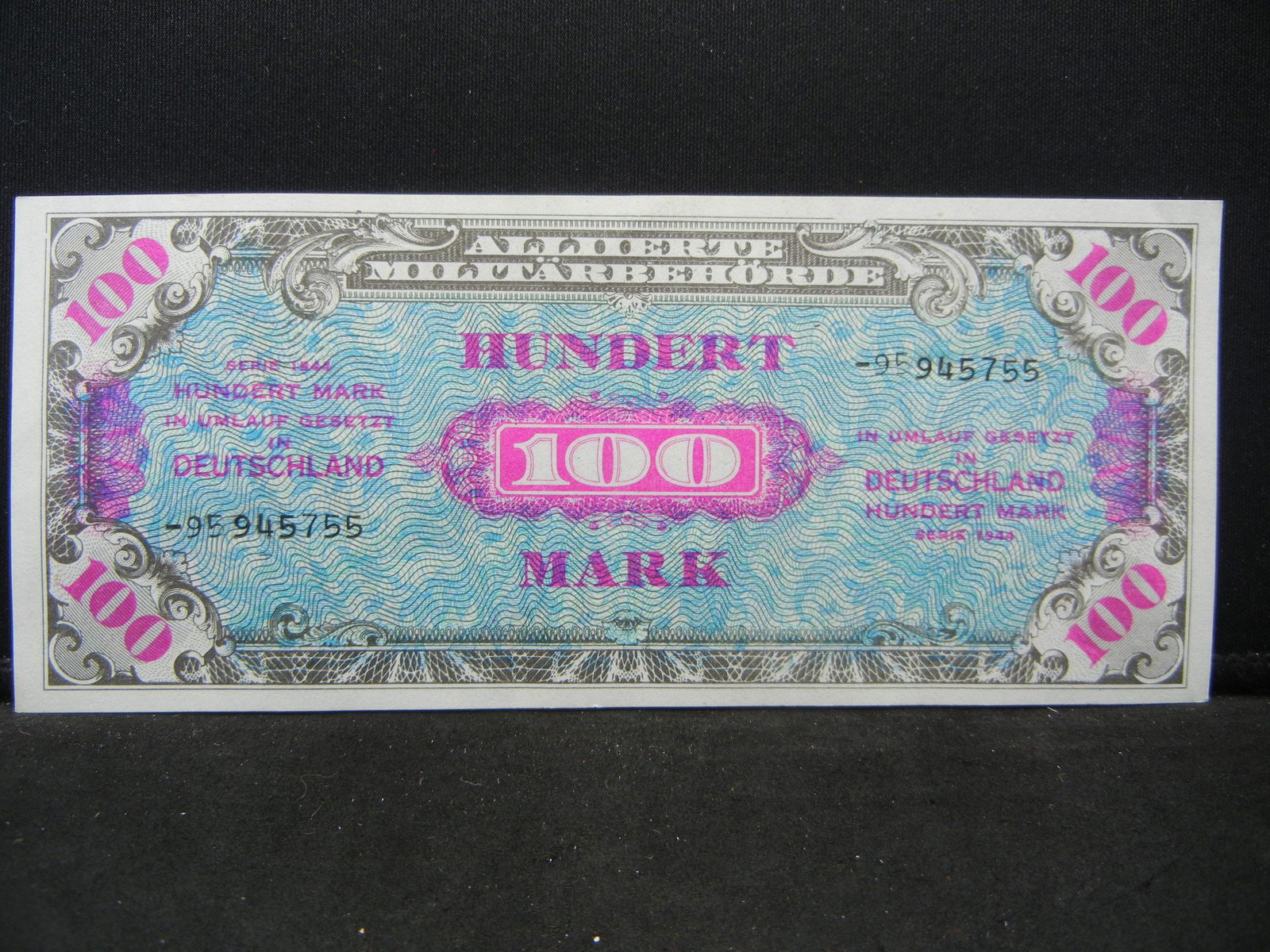 1944 Occupied Germany 100 mark. Gem UNC Rare (1 of 2)