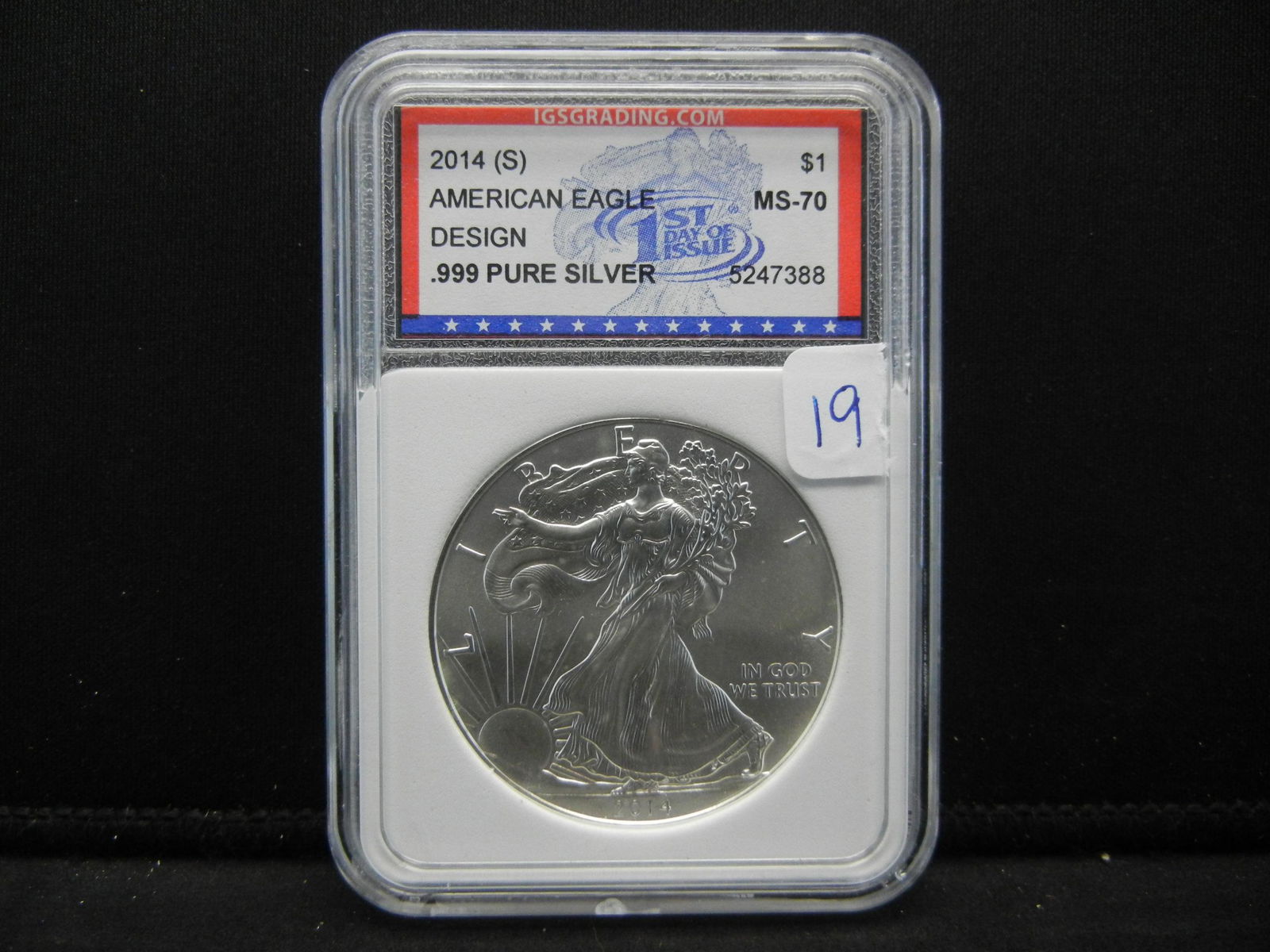 2014 (S) American Silver Eagle IGS MS70 (1 of 4)