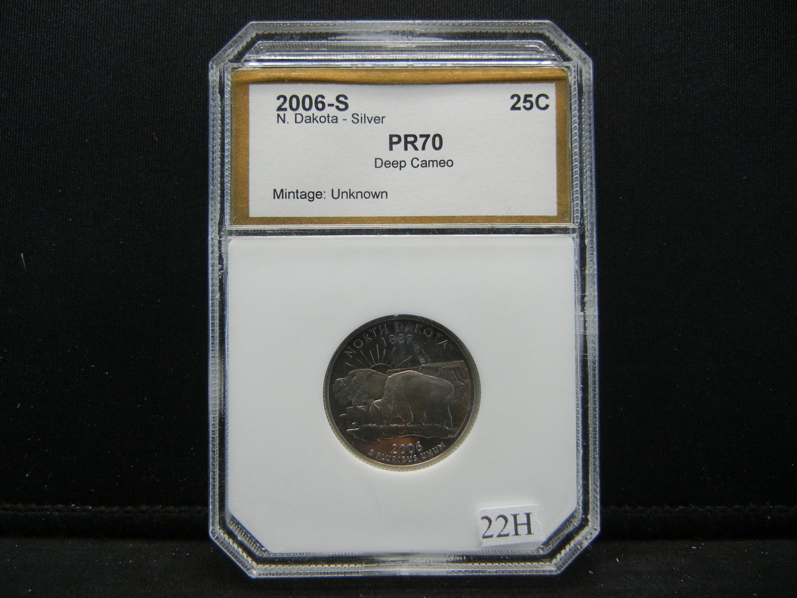 2006-S Silver N Dakota Quarter. Graded Pr70 by PCI. (1 of 4)
