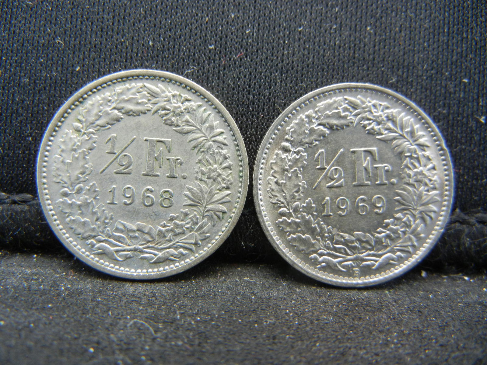 1968, 1969 Swiss 2 1/2 Francs (1 of 2)