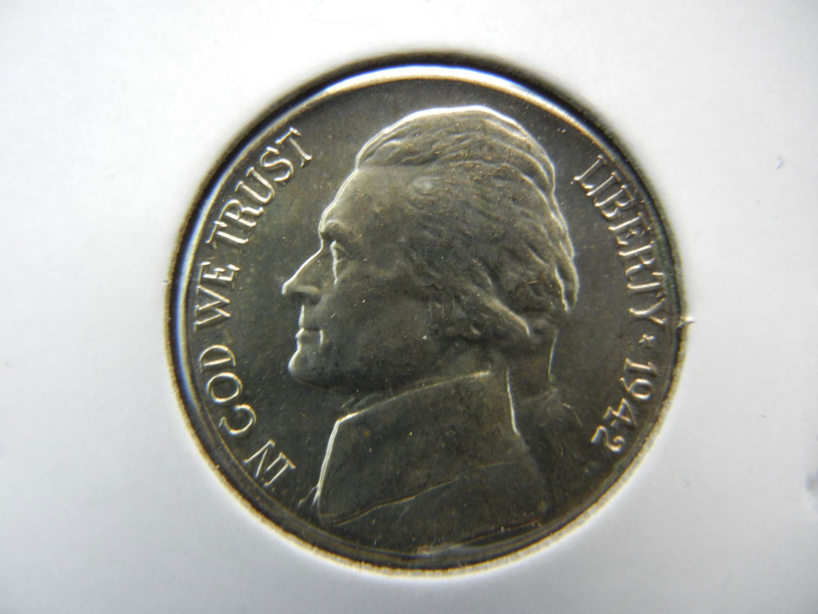 1942 S Wartime Silver Jefferson Nickel Uncirculated (1 of 3)