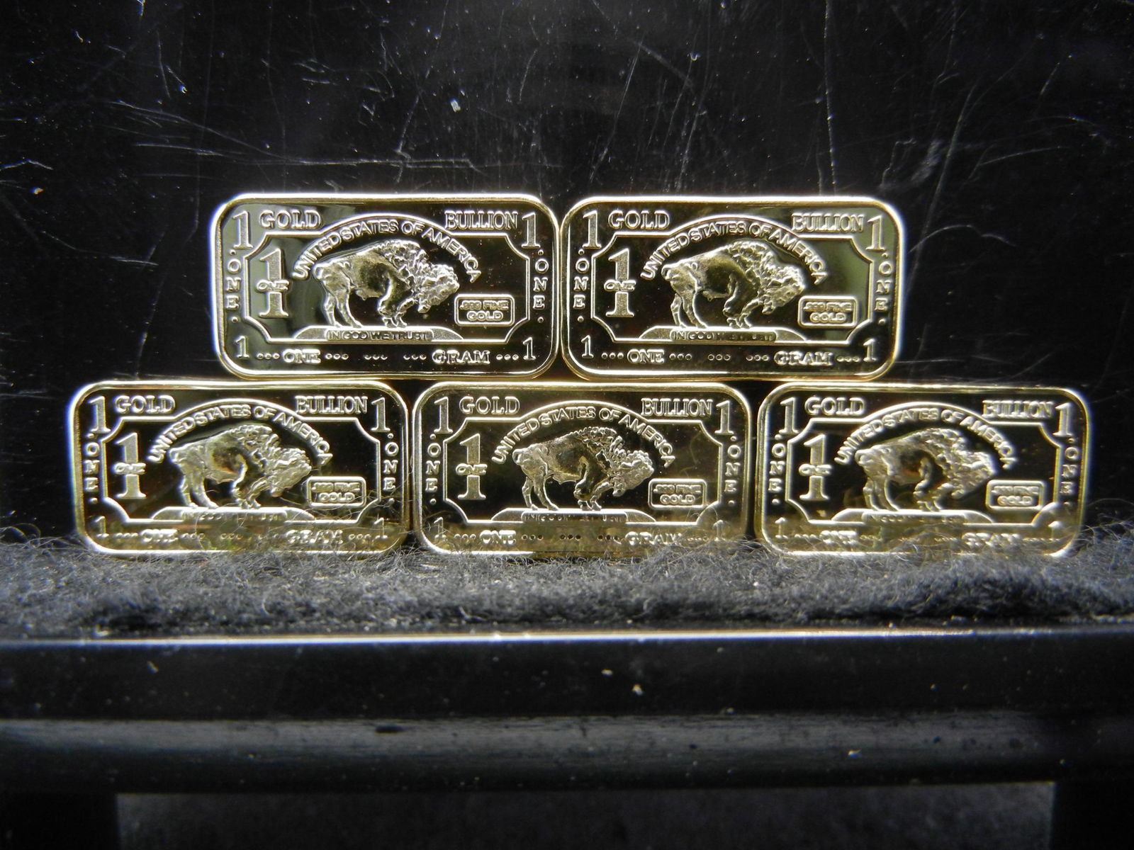 Clad 5 100 Mils .999 Fine Gold Buffalo Collector Bars: Clad 5 100 Mils .999 Fine Gold Buffalo Collector Bars Clad