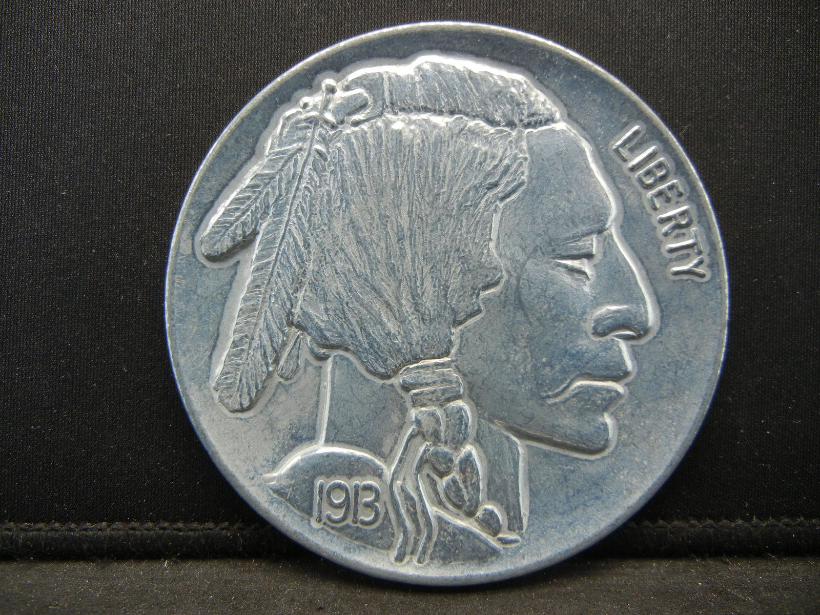 1913-S Type 2 Buffalo Nickel Medal.  Approx. 3". (1 of 3)