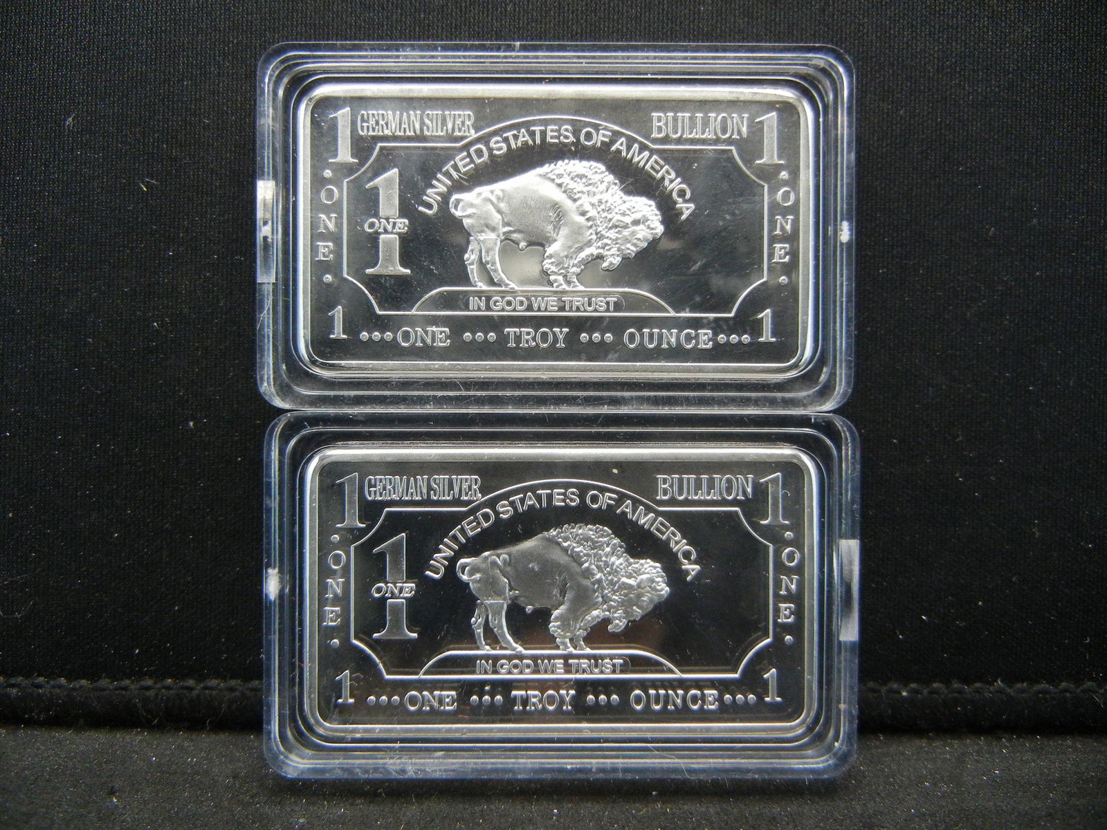 Clad 2 One Troy Ounce German Silver Buffalo Collector: Clad 2 One Troy Ounce German Silver Buffalo Collector Bars Clad