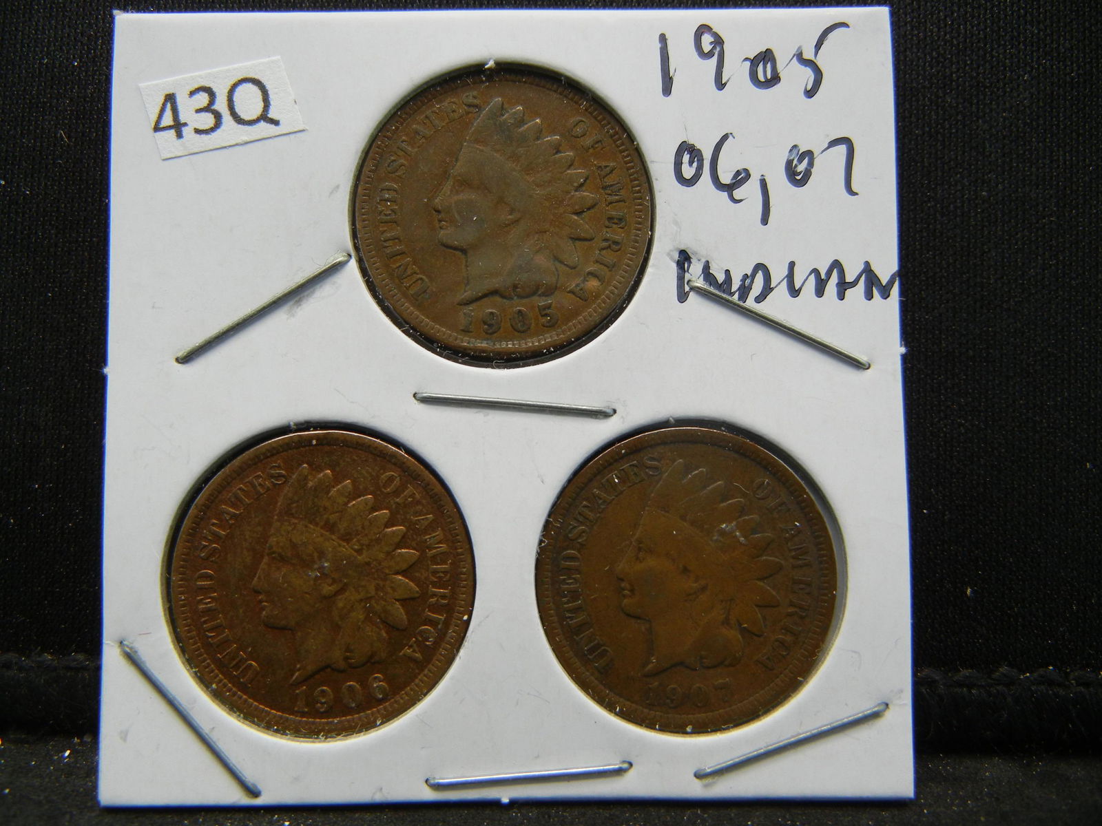 1905, 06, 07 Indian Head Cents (1 of 2)
