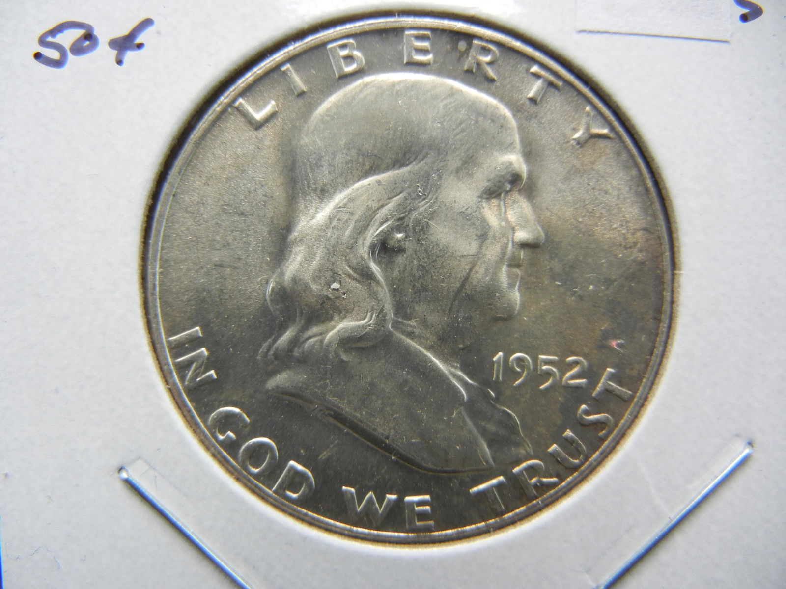 1952-D Franklin Half Dollar . Choice UNC. Cull Bell (1 of 3)