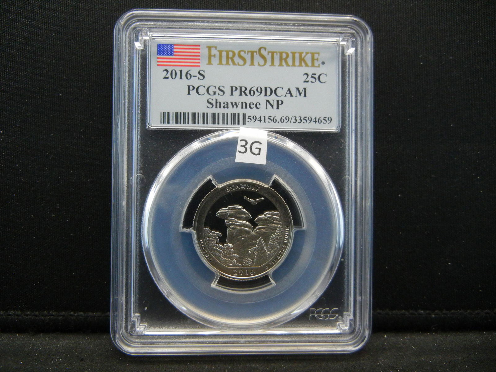 2016-S Quarter  . First Strike. PCGS PR69DCAM. Shawnee (1 of 4)