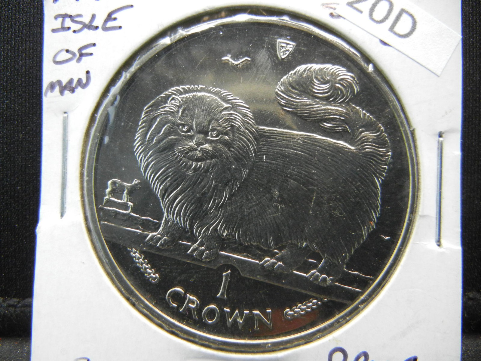 1997 Isle of Man. Long Hair Smoke Cat. Proof.: 1997 Isle of Man. Long Hair Smoke Cat. Proof.