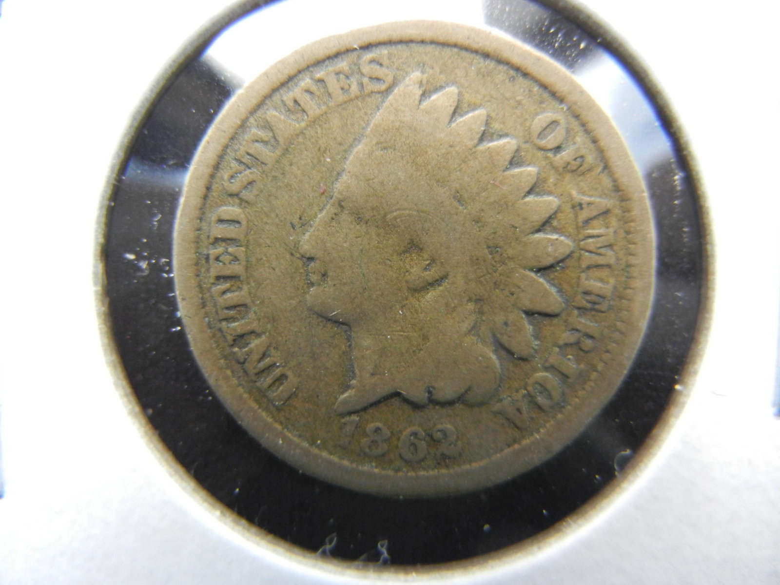 1862 Indian One Cent . VG. (1 of 3)