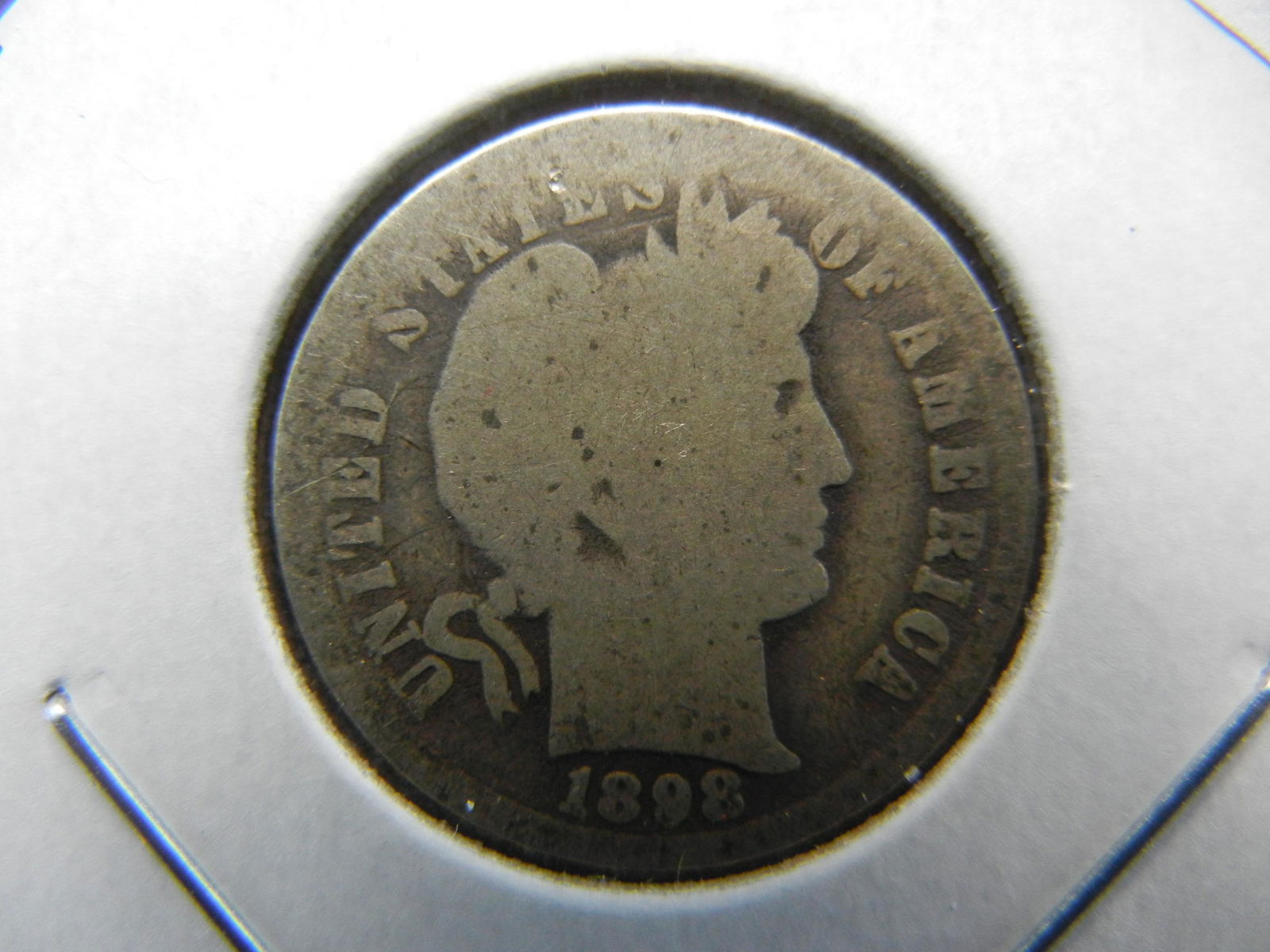 1898-O Barber Dime . Good+. (1 of 3)