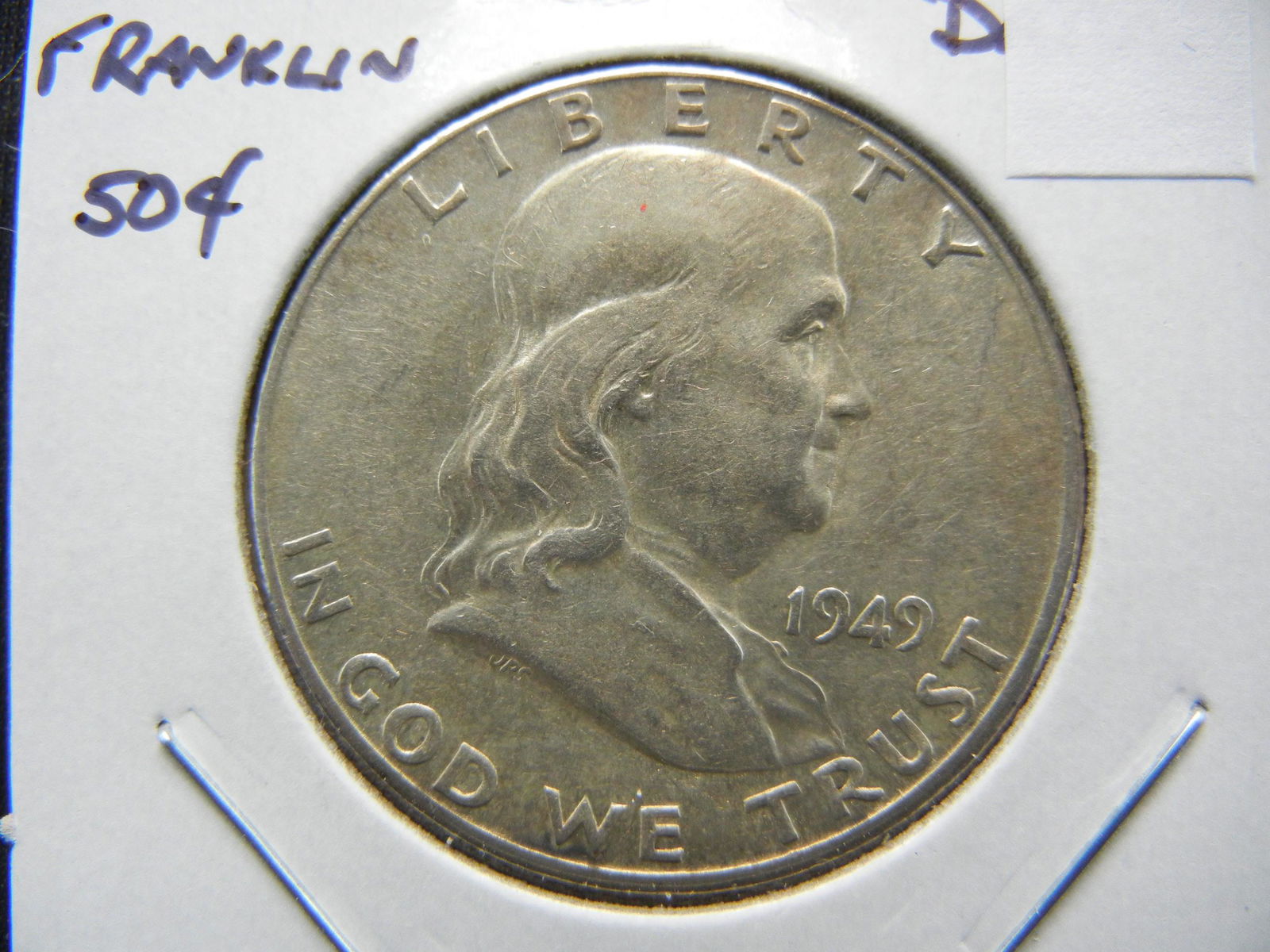 1949-S Franklin Half Dollar . Key Date. (1 of 3)