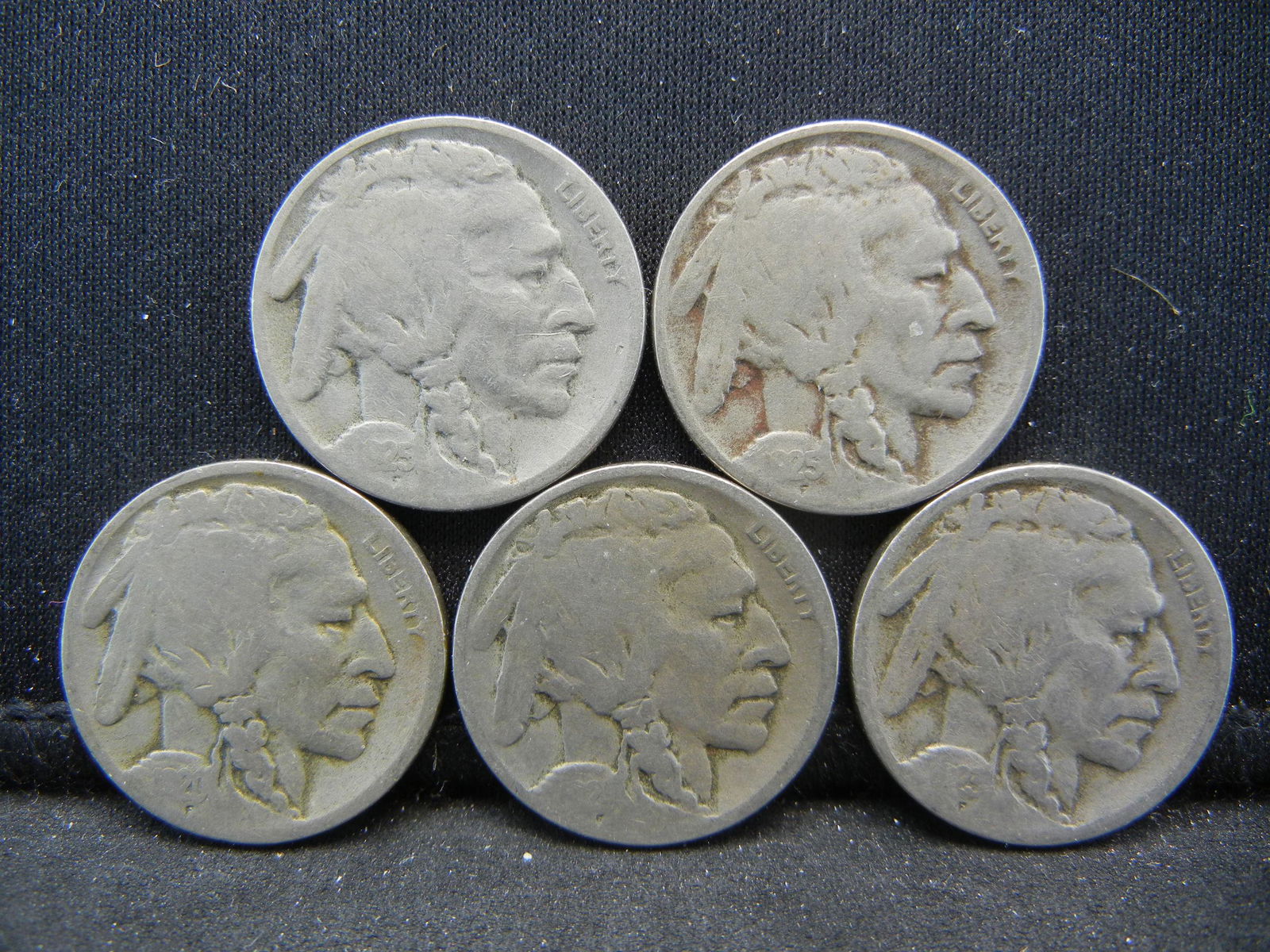 5 Better Date Buffalo Nickel . 1920-D, 1923-S, 1924-D, (1 of 2)