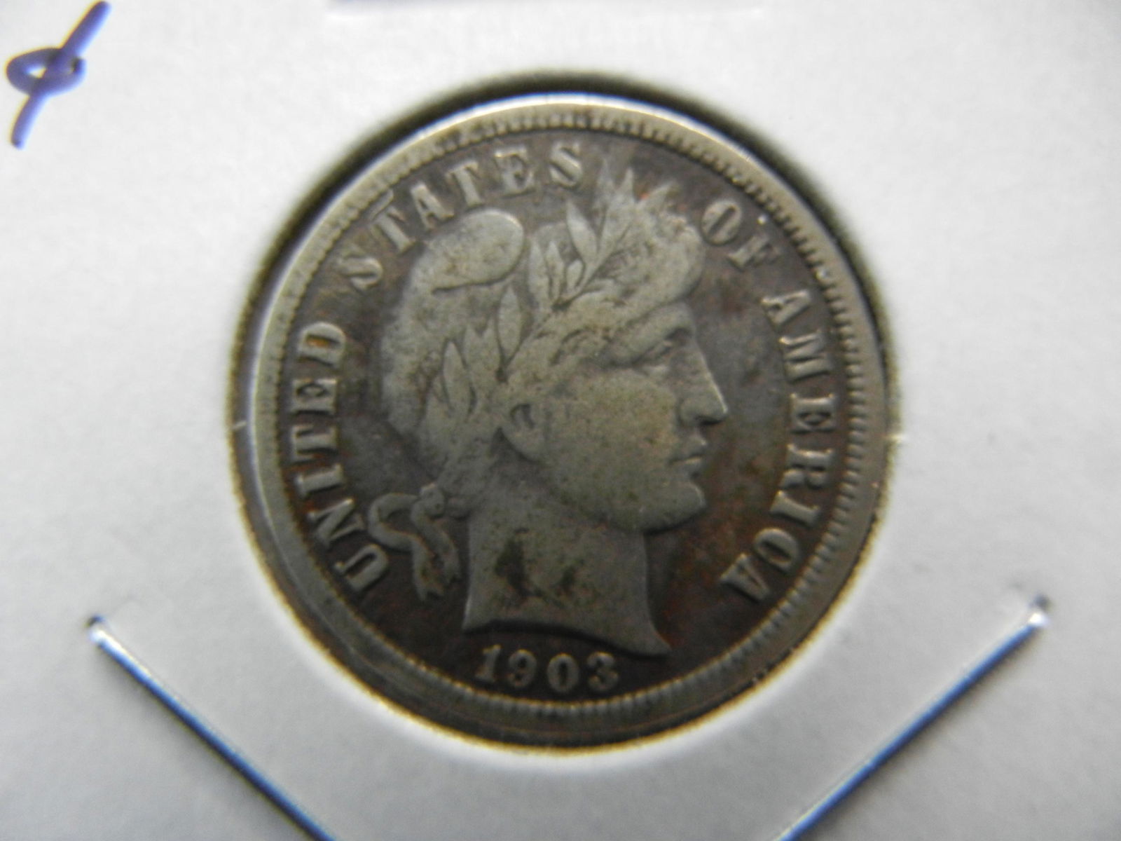 1903-O Barber Dime . Fine. (1 of 3)