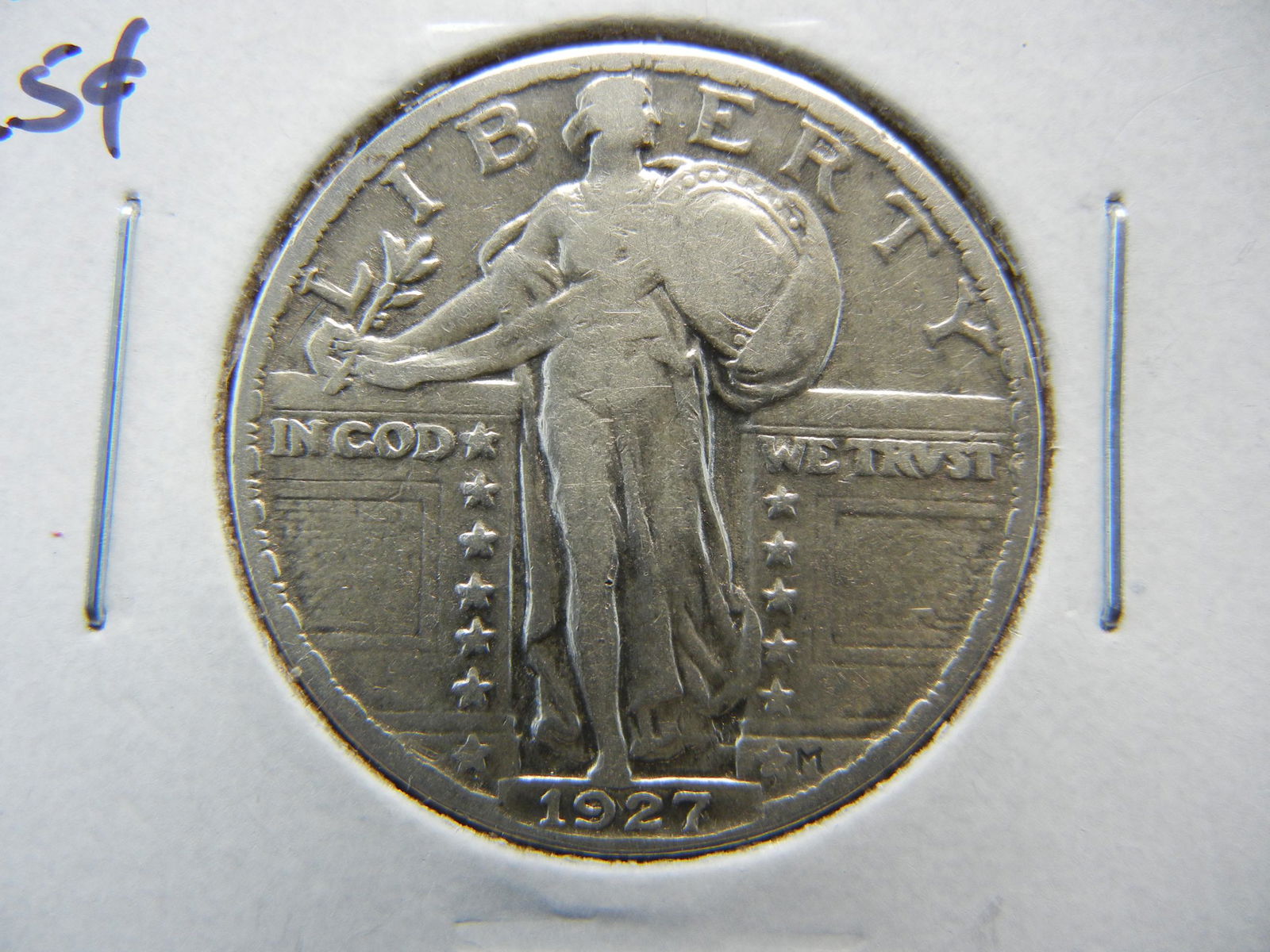 1927 Standing Quarter  . VF+. (1 of 3)