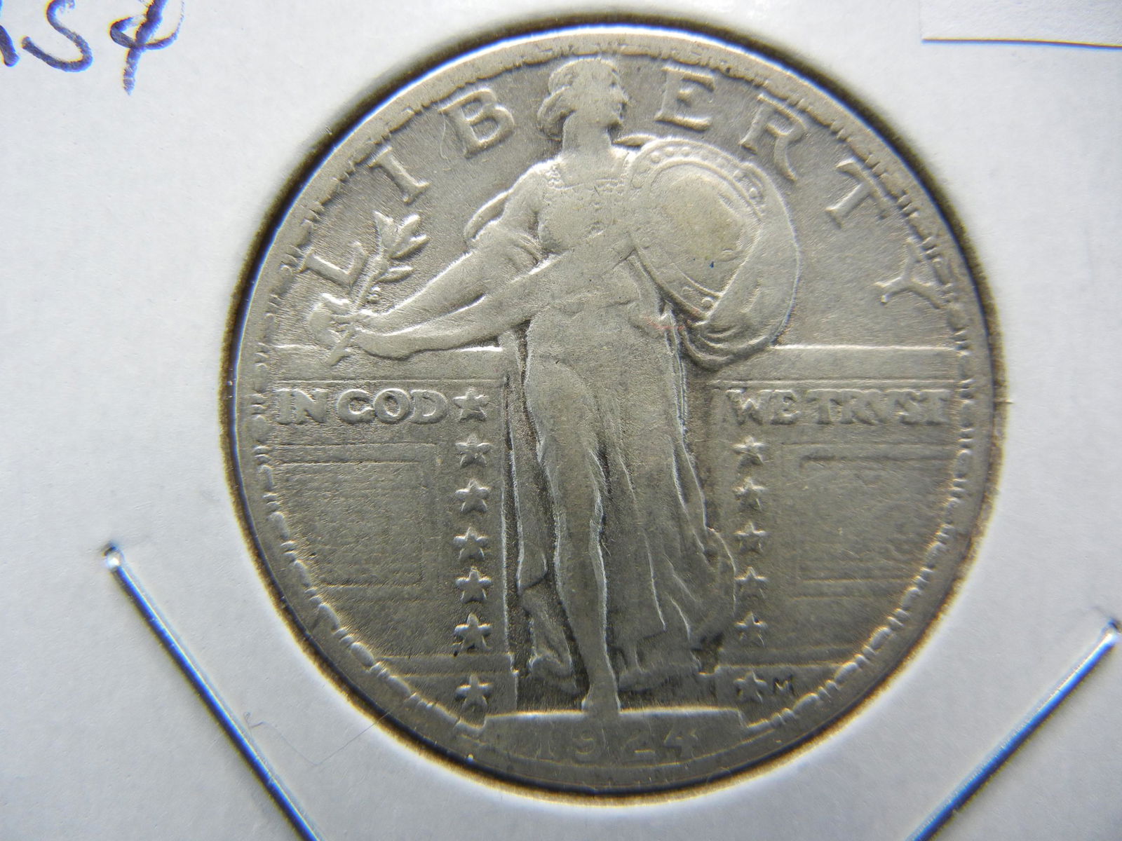 1924 Standing Quarter  . Fine. (1 of 3)