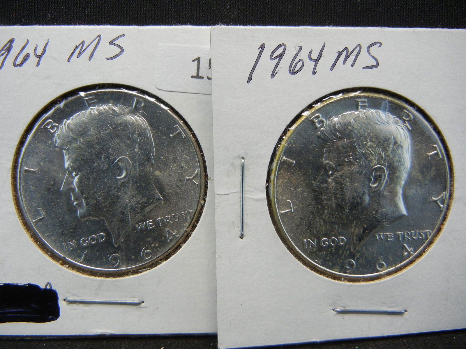 (2)90% Silver 1964 Kennedy Half Dollars (1 of 3)