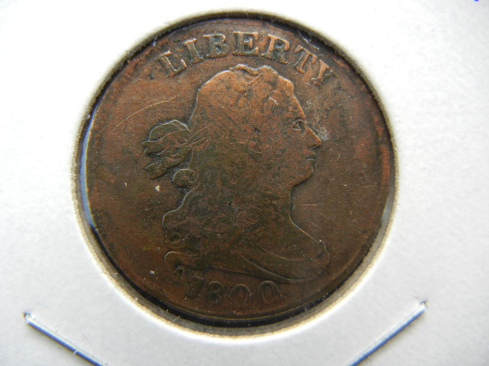 1800 Draped Bust US Half Cent.  Very Good detail. (1 of 3)