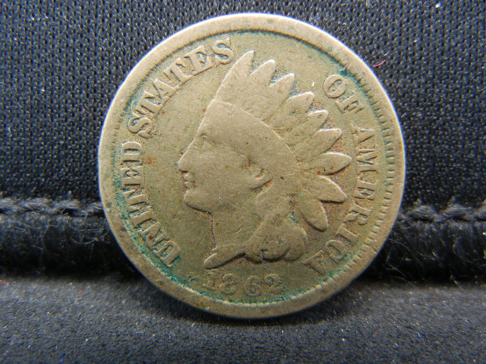 1862 Copper Nickel Indian Head Cent.  Civil War Year. (1 of 2)