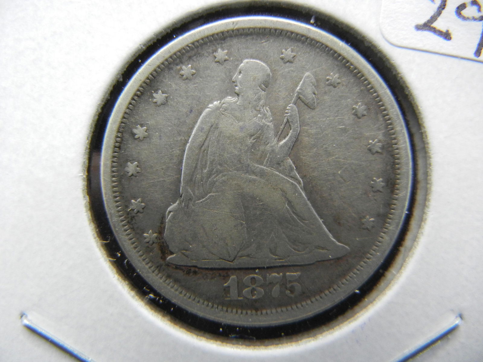 1875-S US Twenty Cent Piece.  Very Good and hard to (1 of 3)
