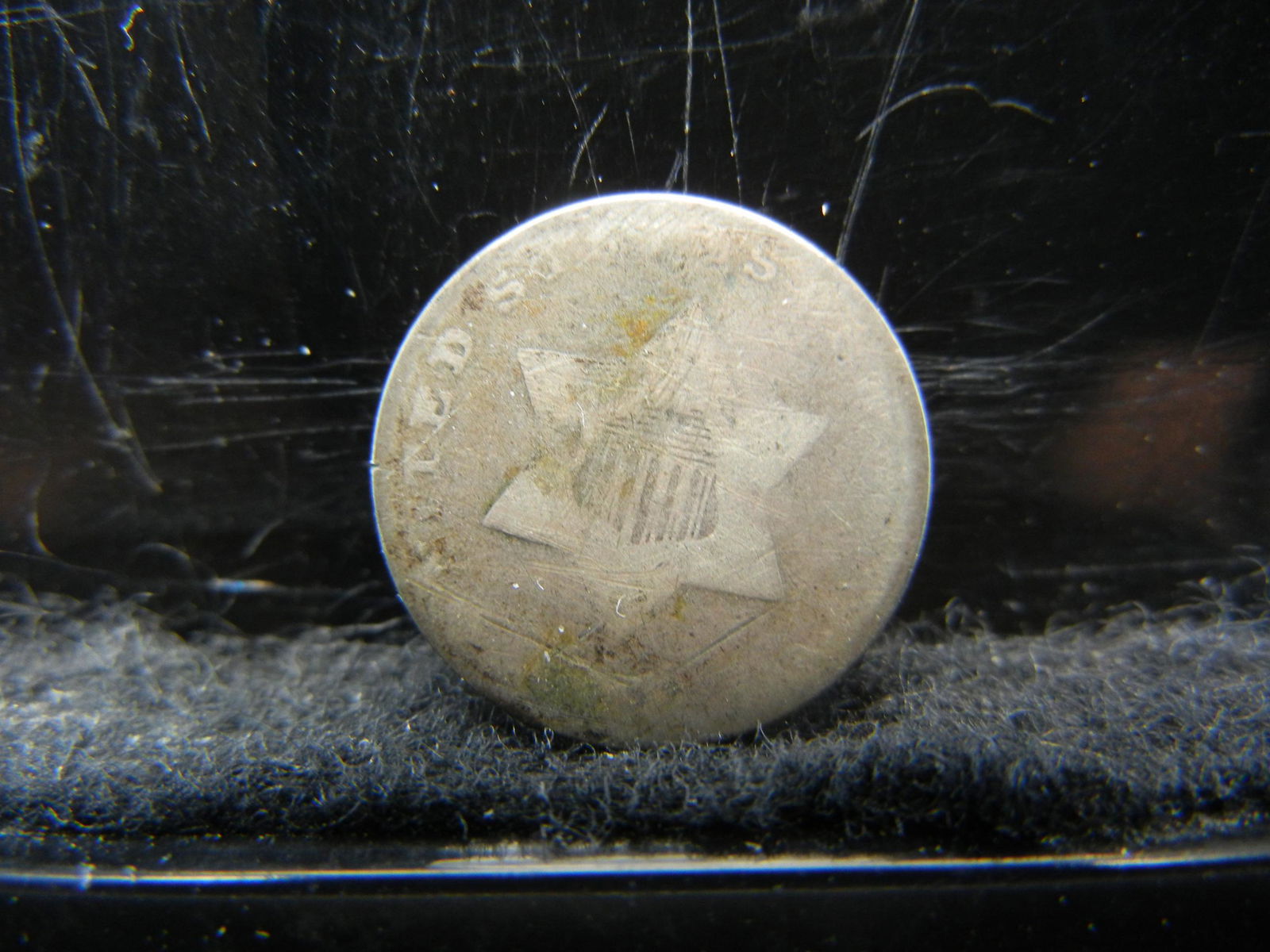 United States Three Cent Silver Piece. (1 of 2)