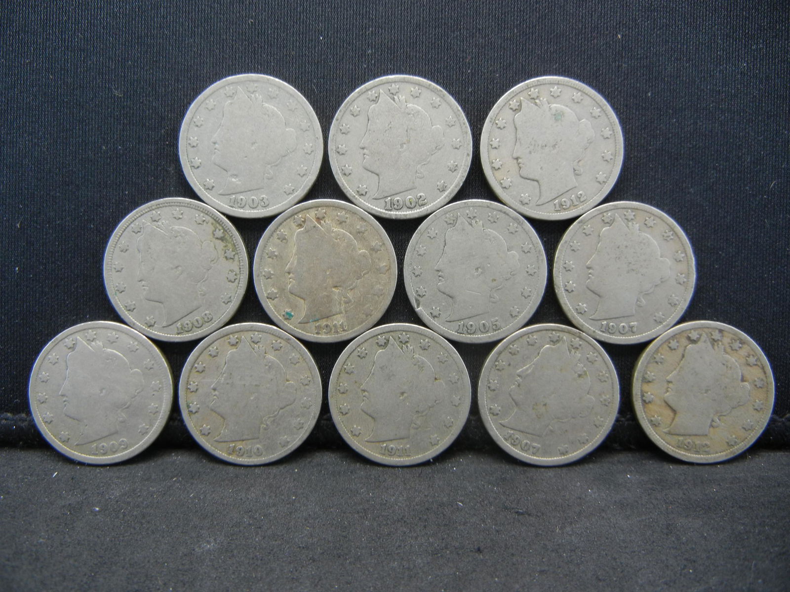 Lot of 12 V Nickels (1 of 2)