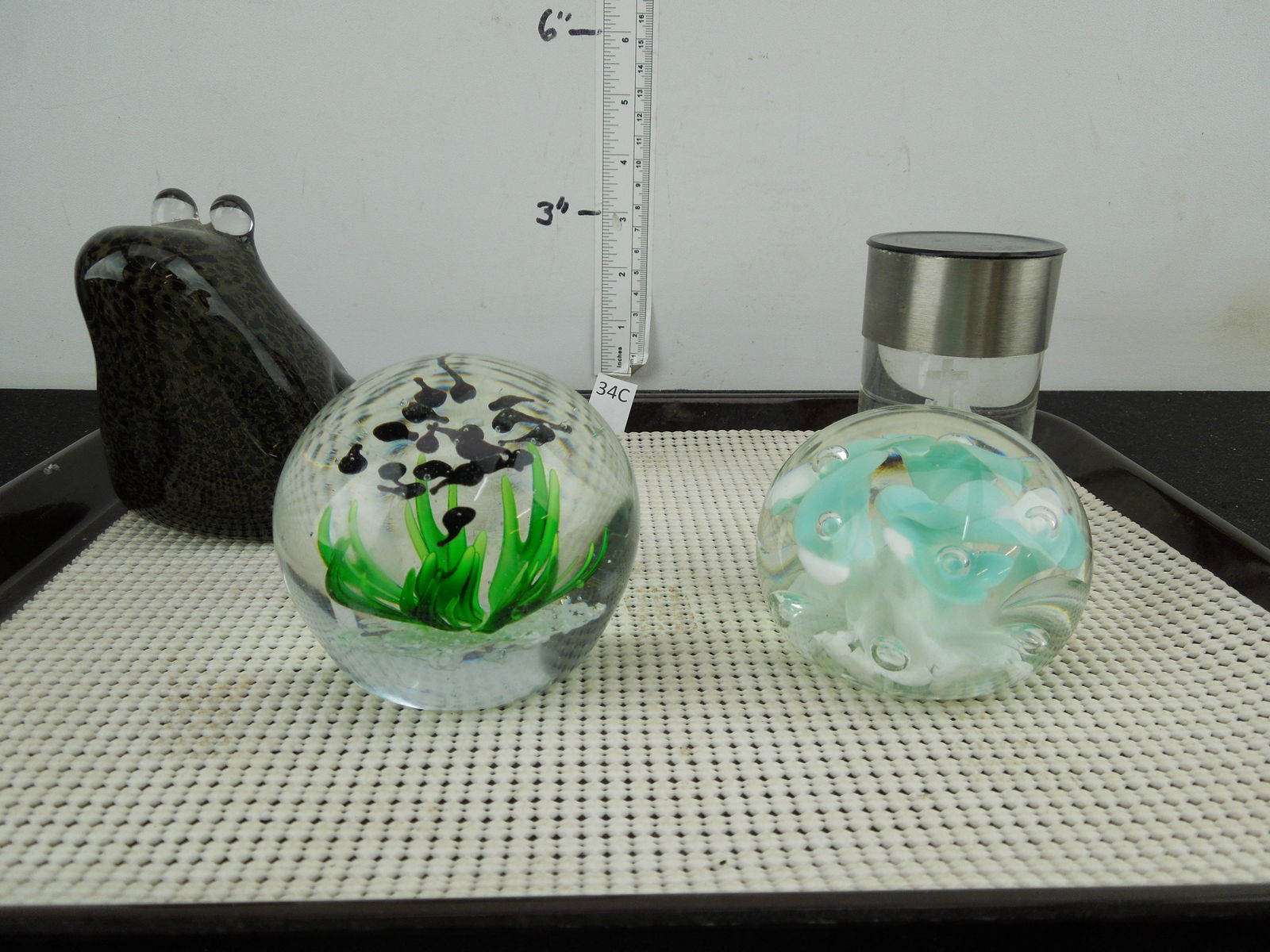 Four Glass Paperweights (1 of 5)
