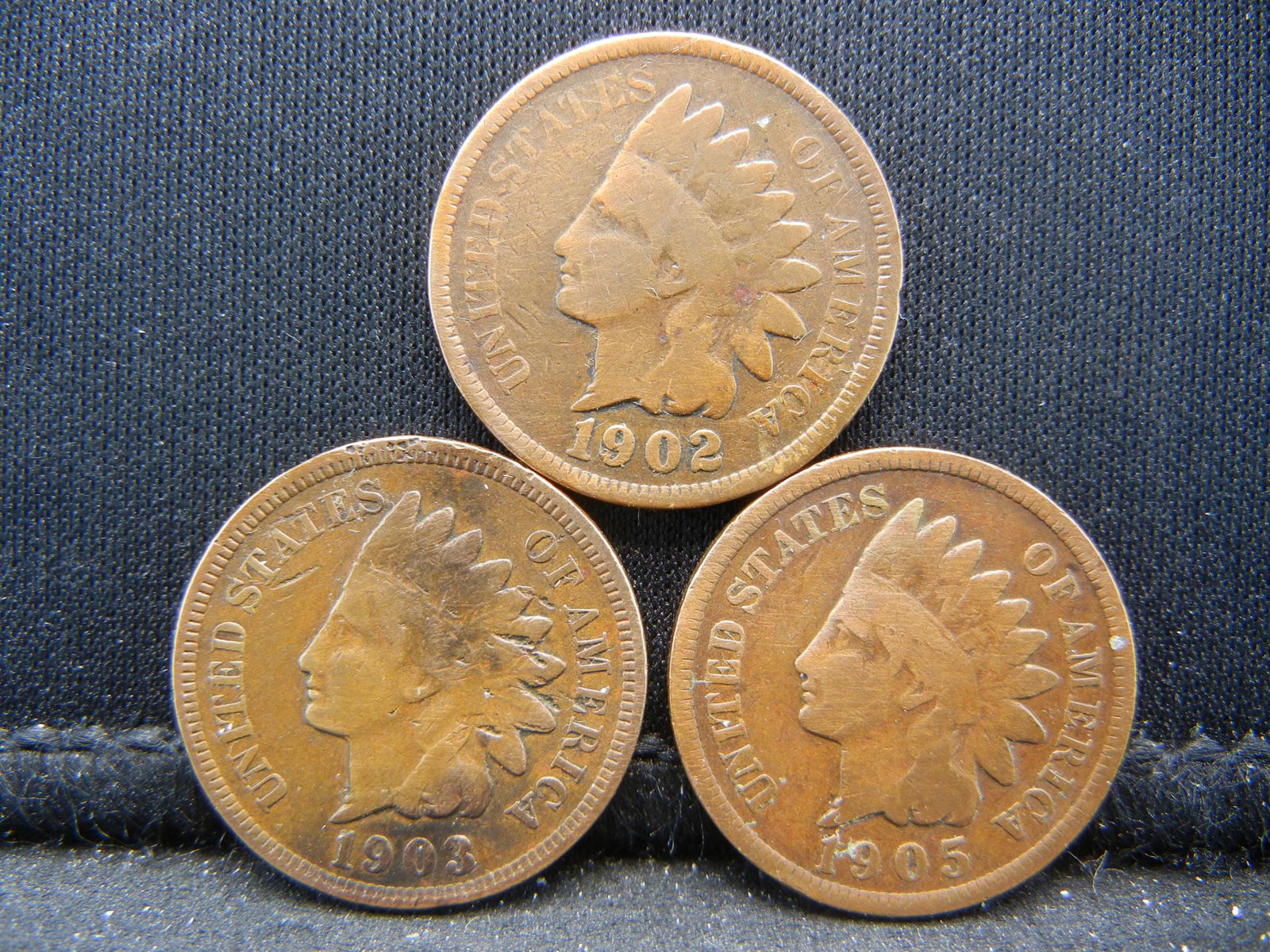 1902, 03, 05 Indian Head Cents (1 of 2)
