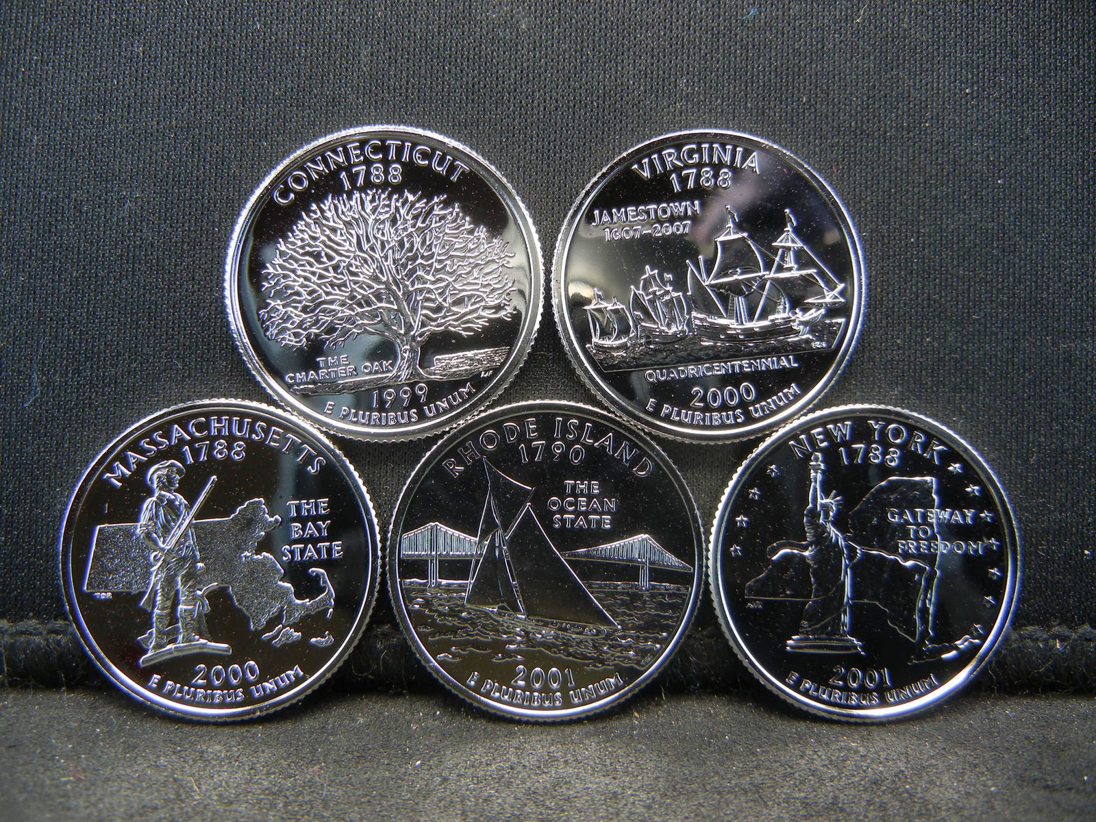 1999,2000,2001 Proof State Quarters - 90% Silver - Lot (1 of 2)