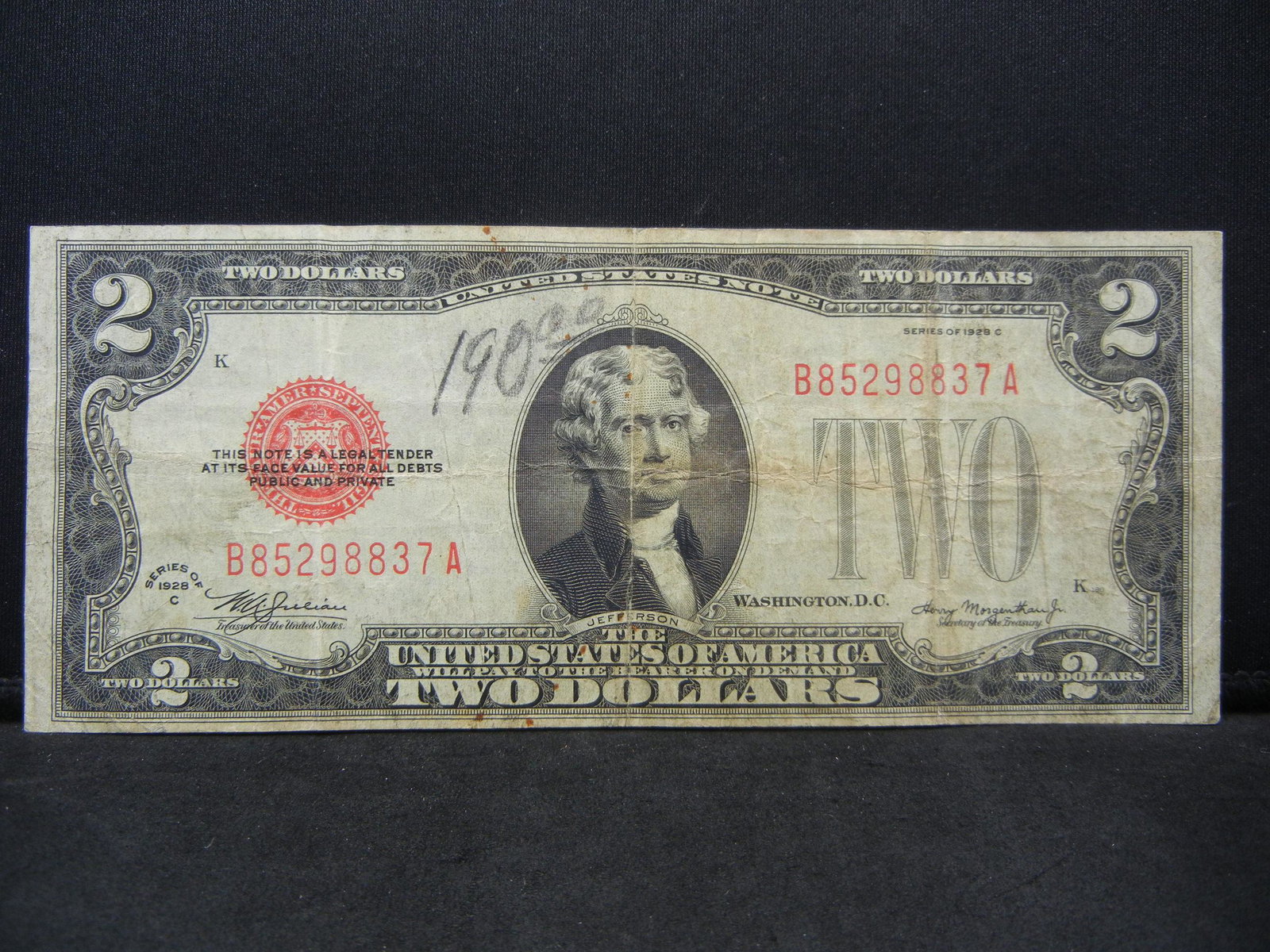 1928 C $2 Red Seal (1 of 3)