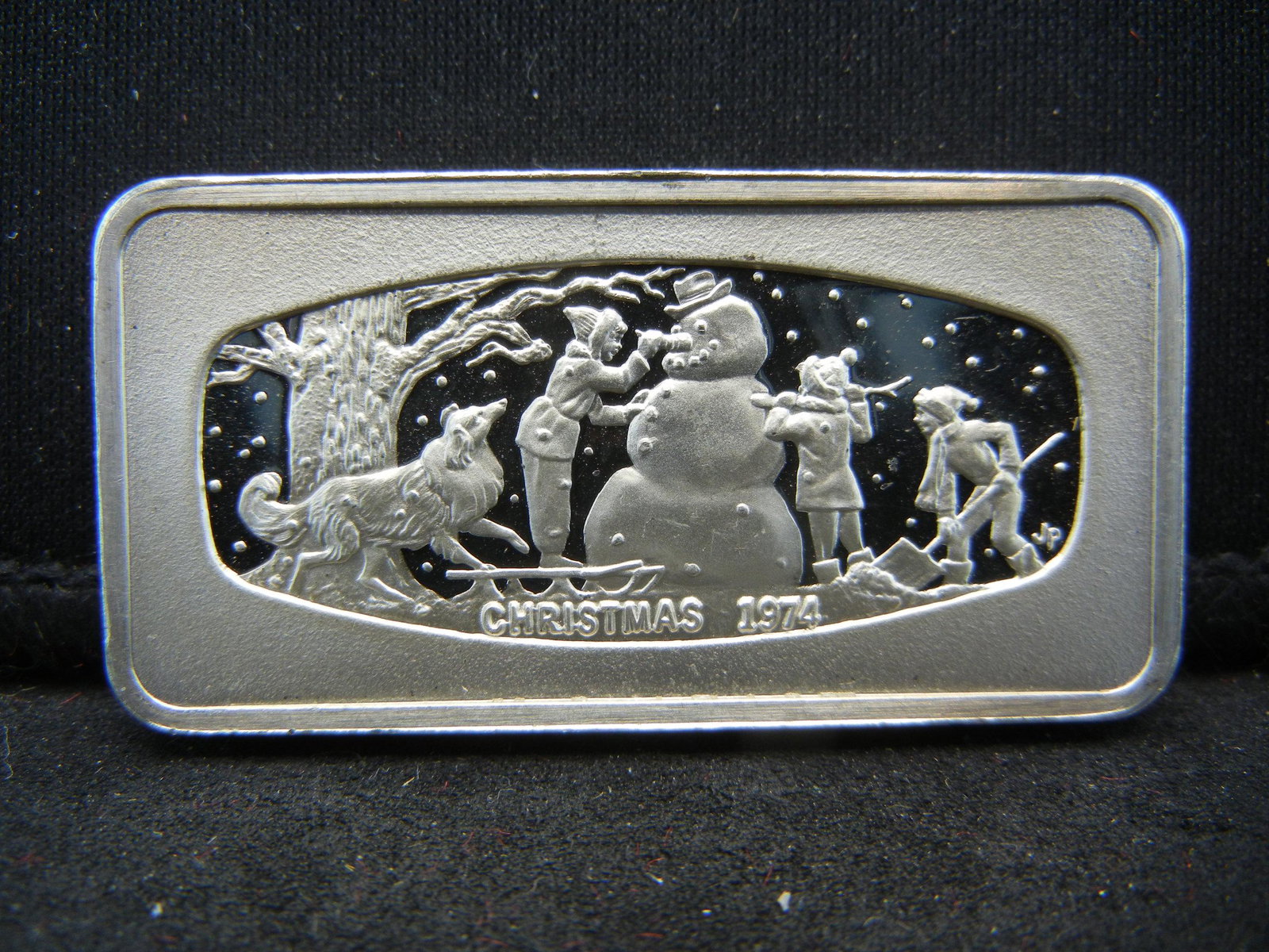 1974 Franklin Mint 500 Grain Sterling Art Bar - 1.1 ozs (1 of 3)
