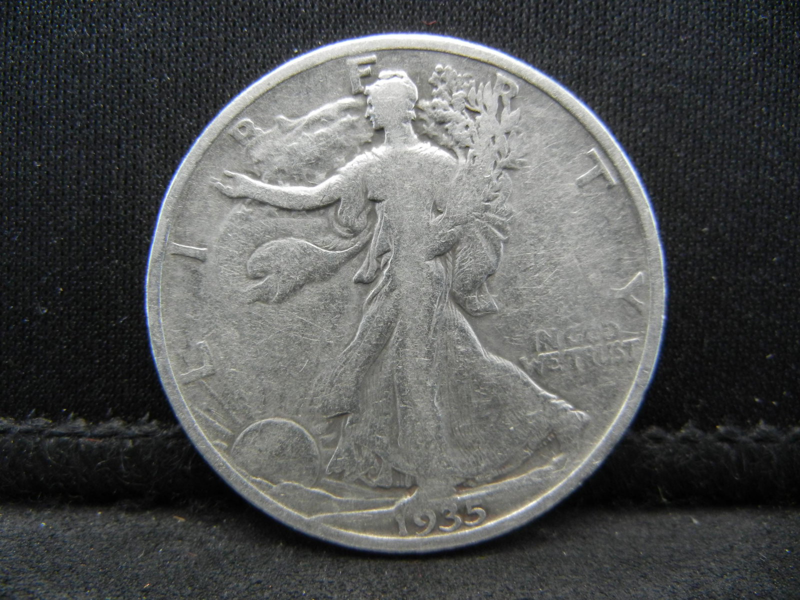 1935-S SILVER LIBERTY (90%) HALF, ONLY 6.9 MILL: 1935-S SILVER LIBERTY (90%) HALF, ONLY 6.9 MILL MINTED/84 YRS OLD